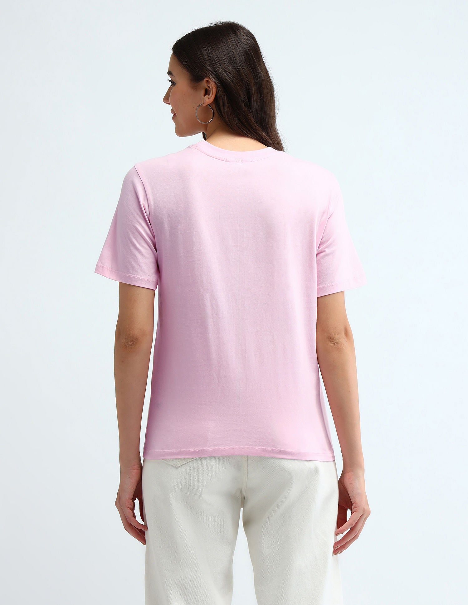 Boxy Fit Typographic T-Shirt Light Pink - U.S. POLO ASSN. | Large