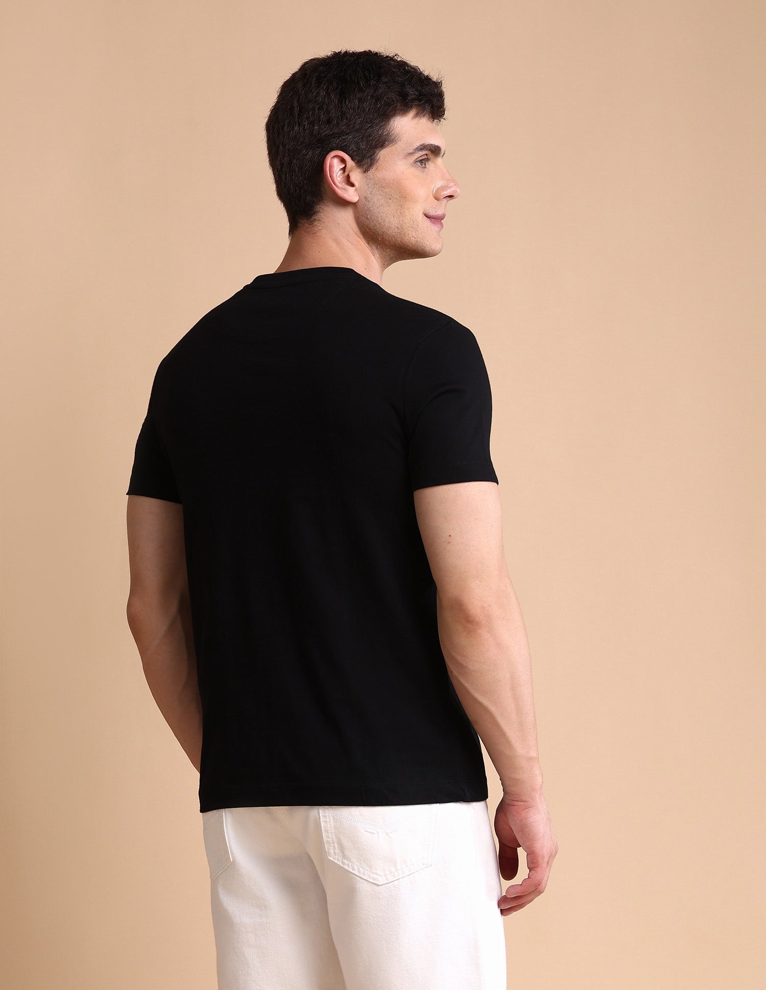 Brand Printed Muscle Fit T-Shirt Black - U.S. POLO ASSN. | Large