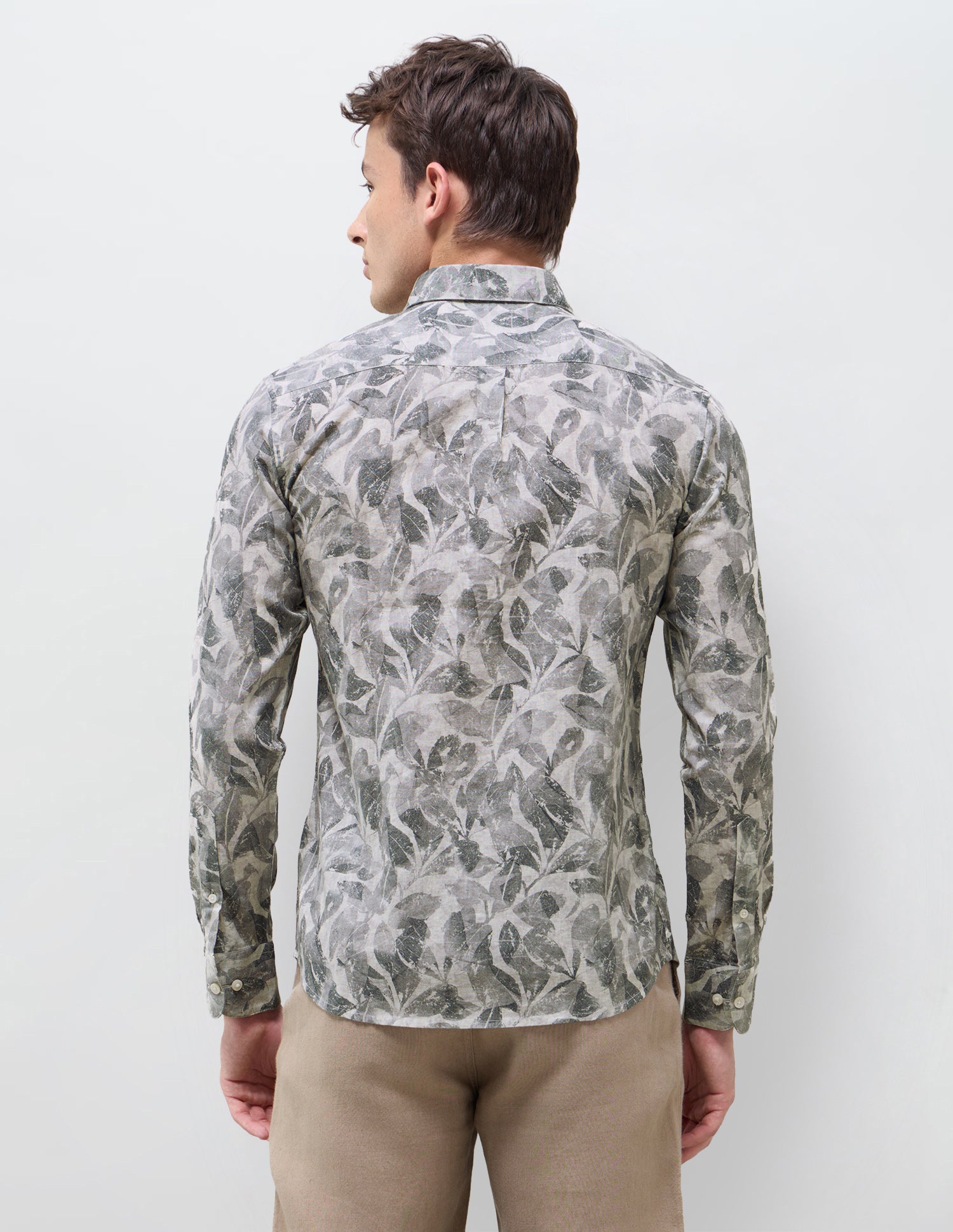 Tropical Printed Regular Fit Shirt Dark Grey - U.S. Polo Assn. India | Large