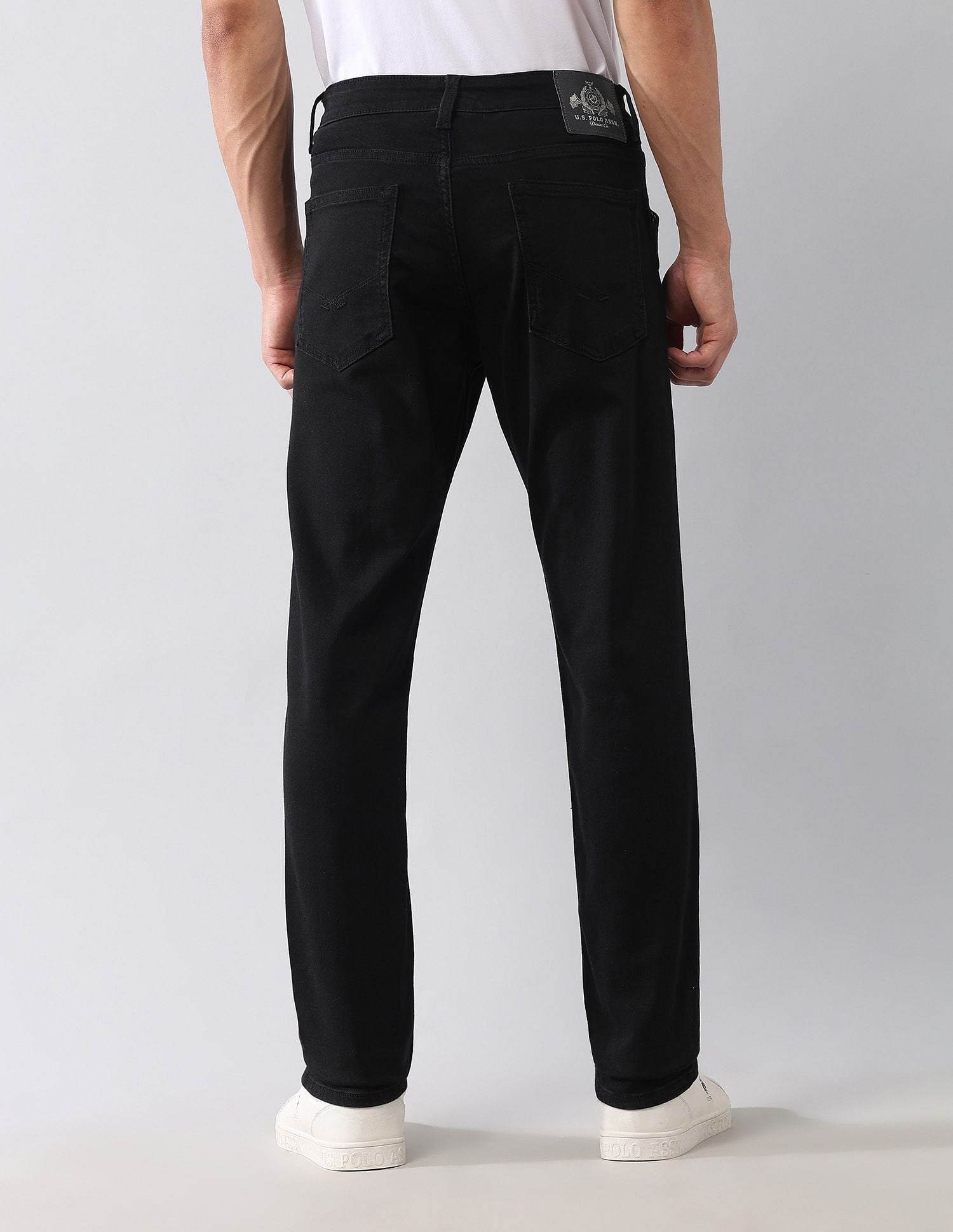 Brandon Slim Tapered Fit Black Jeans Black - U.S. POLO ASSN. | Large