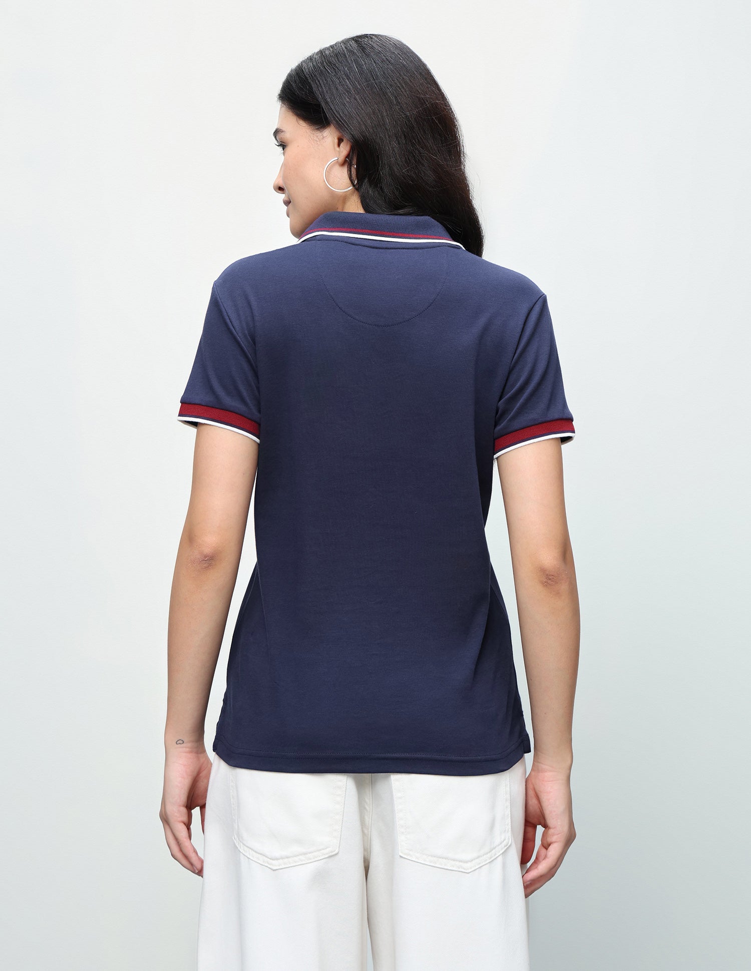 Solid Regular Fit Polo Shirt Navy - U.S. Polo Assn. India | Large