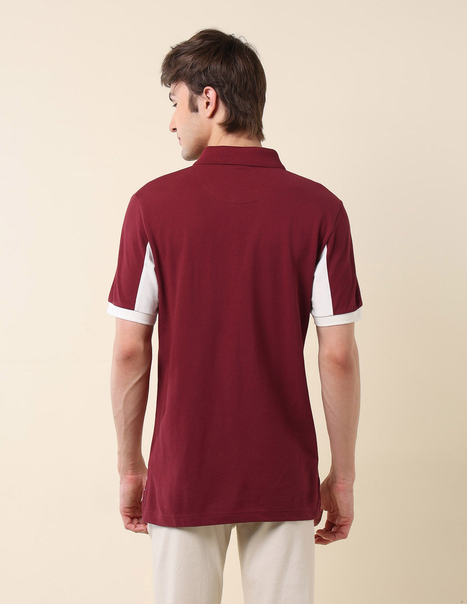 Colourblocked Classic Polo Shirt Wine - U.S. POLO ASSN. | Large