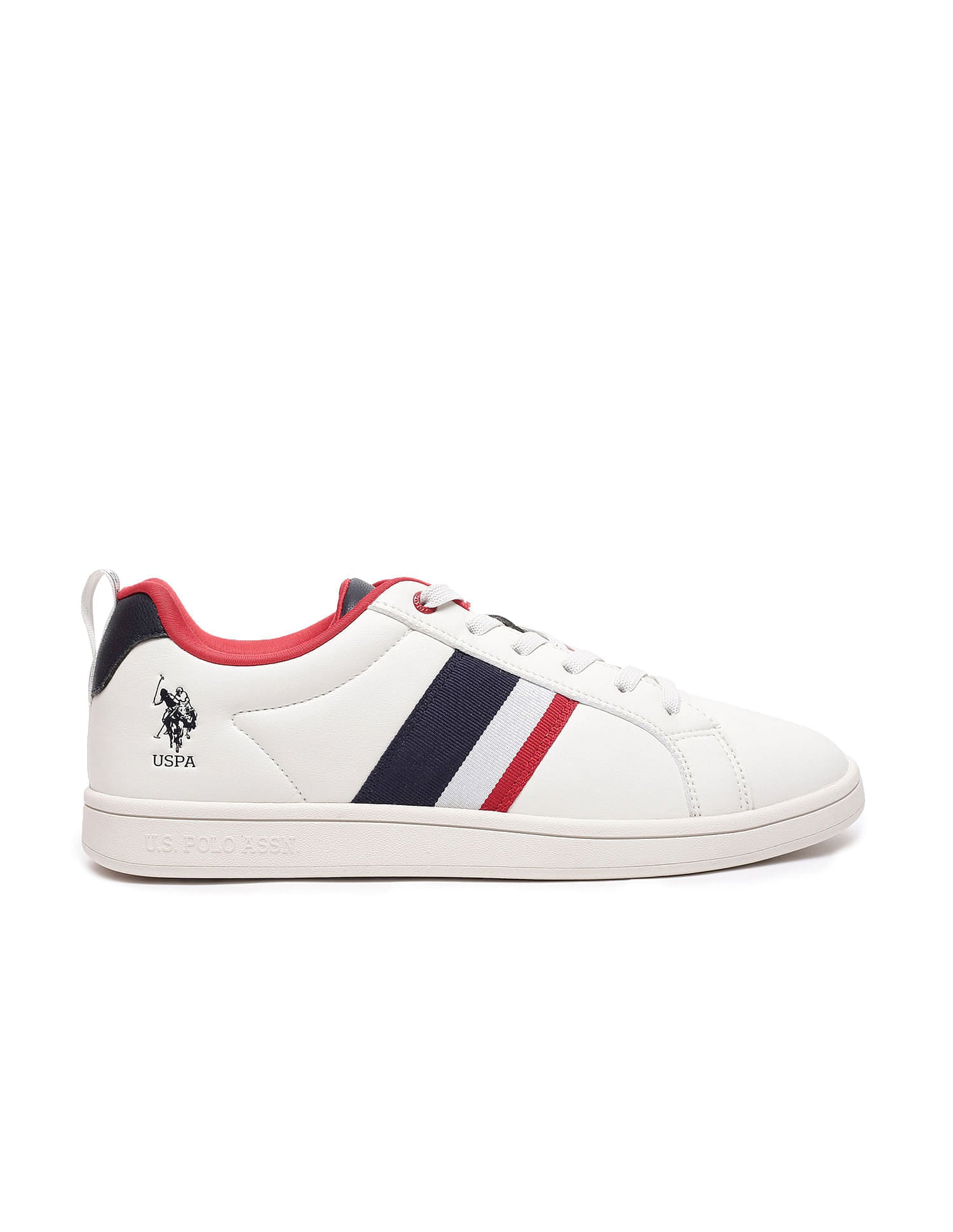 Men Lennart Off White All Day Sneakers White - U.S. Polo Assn. India | Large