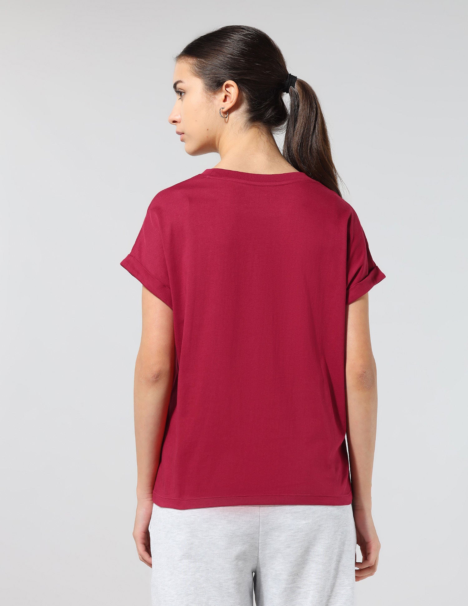 Regular Fit Solid Lounge T-Shirt Dark Red - U.S. POLO ASSN. | Large