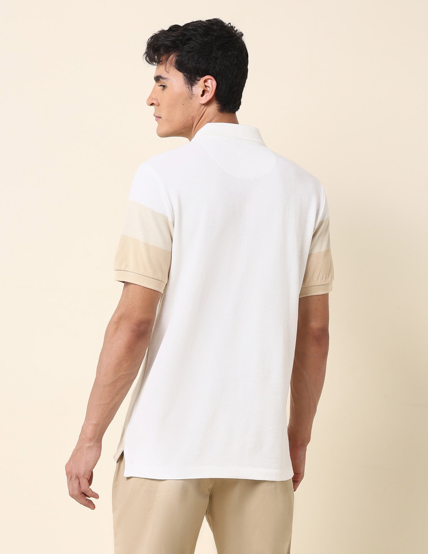 Pure Cotton Classic Polo Shirt Off White - U.S. Polo Assn. India | Large