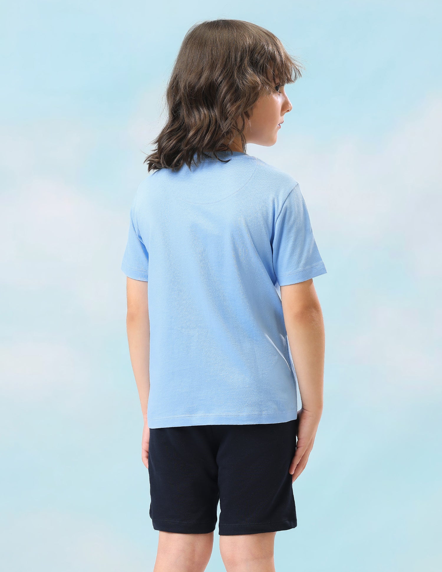 Graphic Brand Printed Regular Fit T-Shirt Blue - U.S. Polo Assn. India | Large