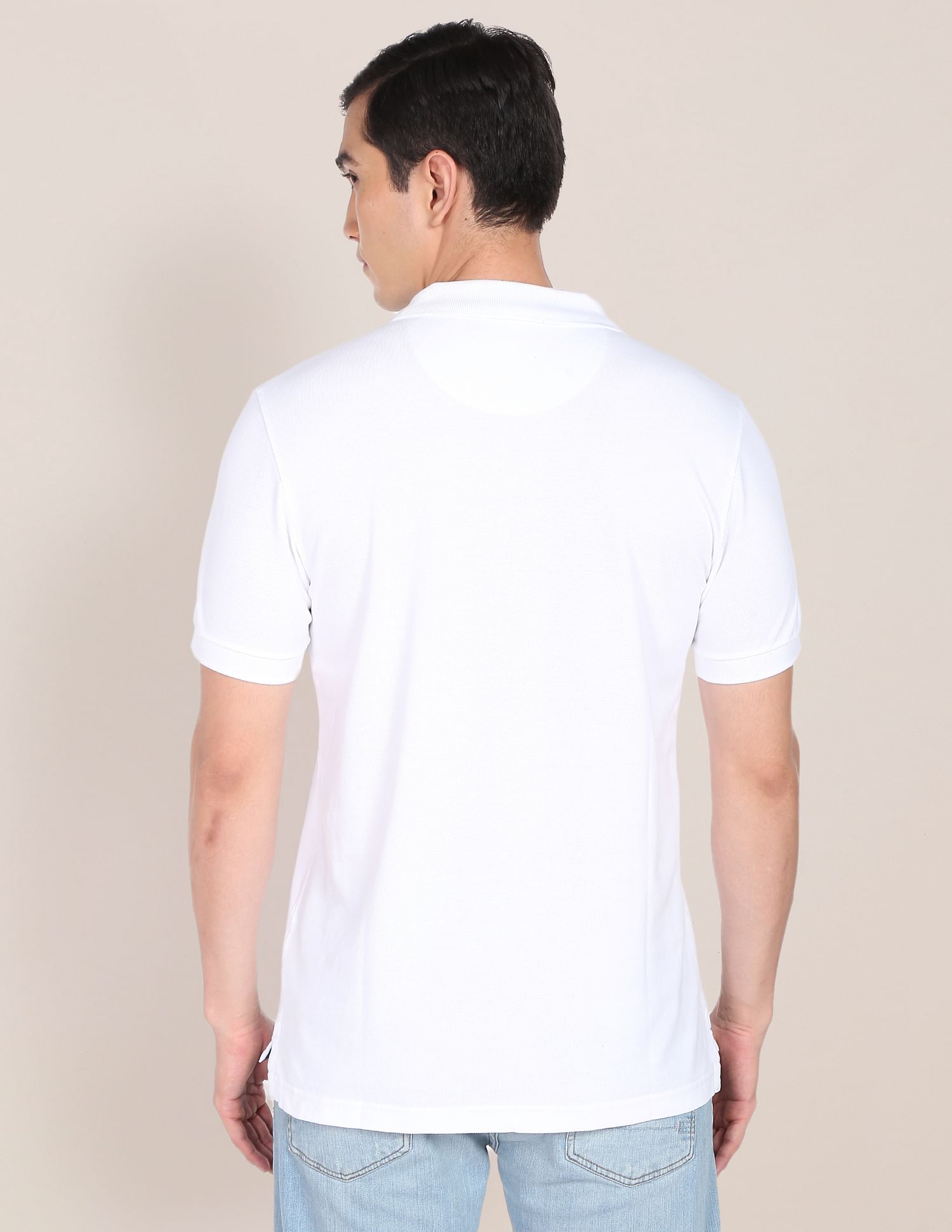 Brand Tape Cotton Polo Shirt White - U.S. POLO ASSN. | Large