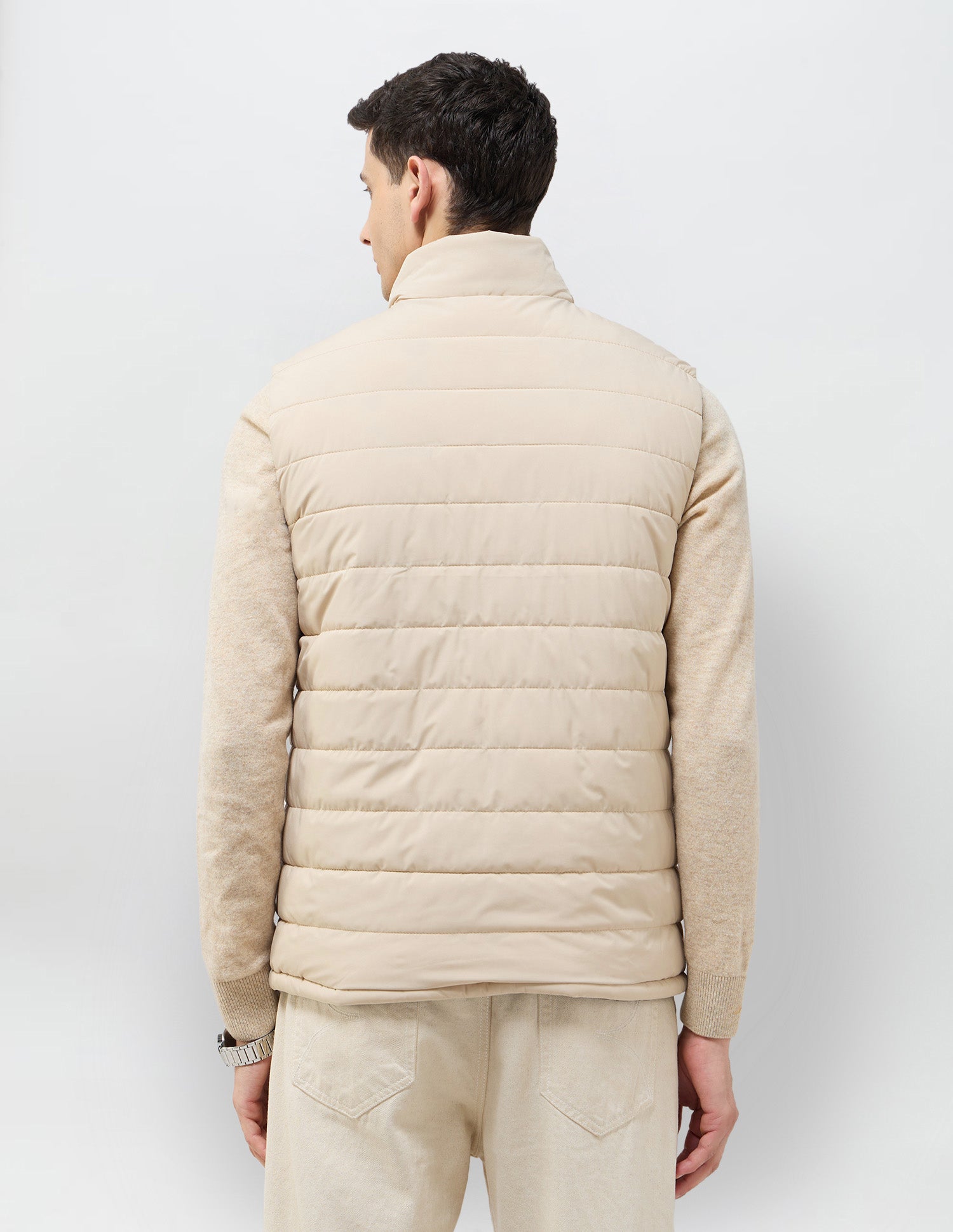 Solid Regular Fit Reversible Jacket Beige - U.S. POLO ASSN. | Large