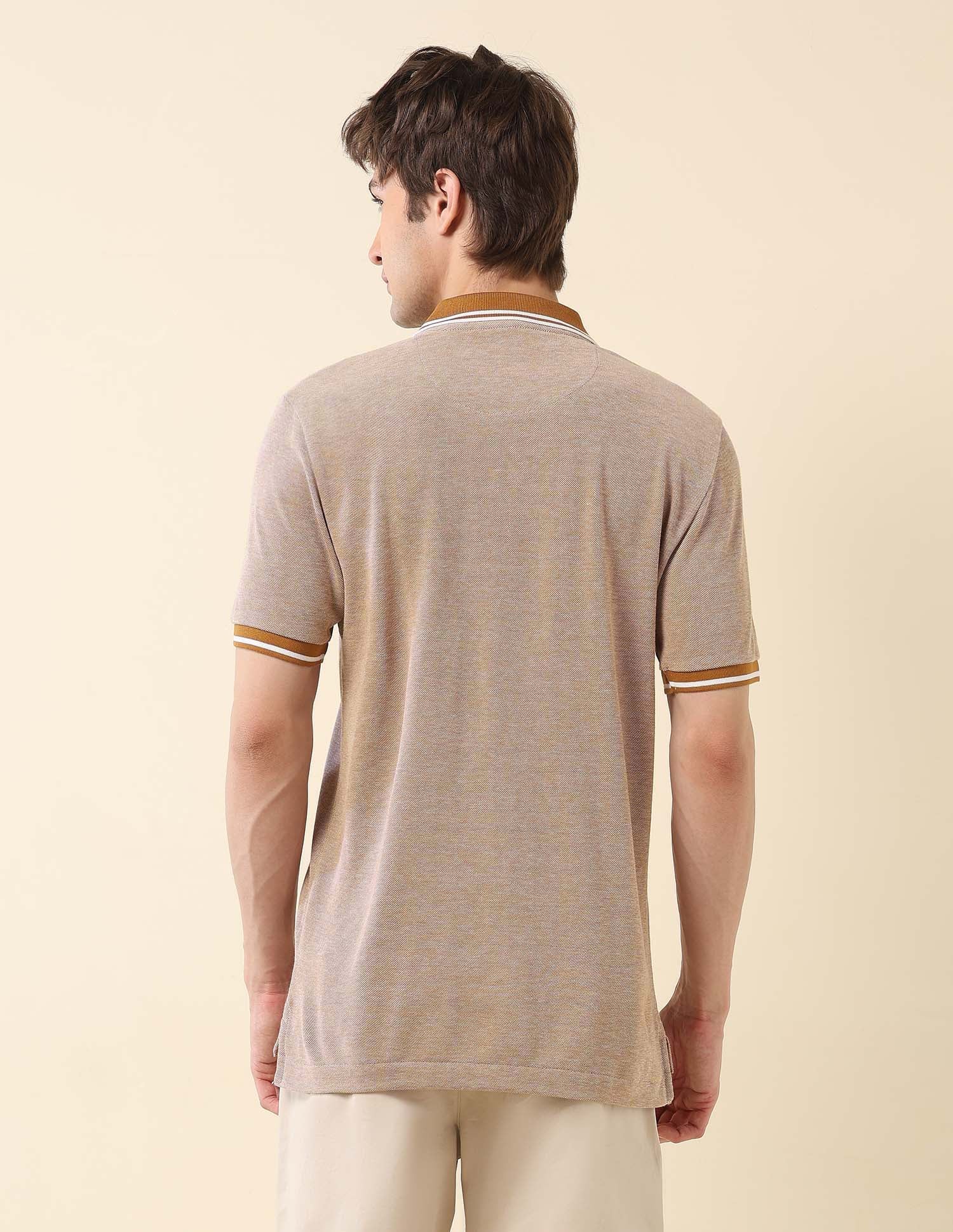 Heathered Classic Polo Shirt Mustard - U.S. POLO ASSN. | Large