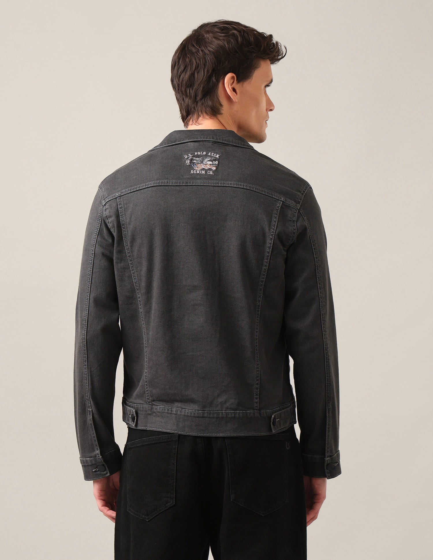 Authentic Denim Jacket Dark Grey - U.S. Polo Assn. India | Large