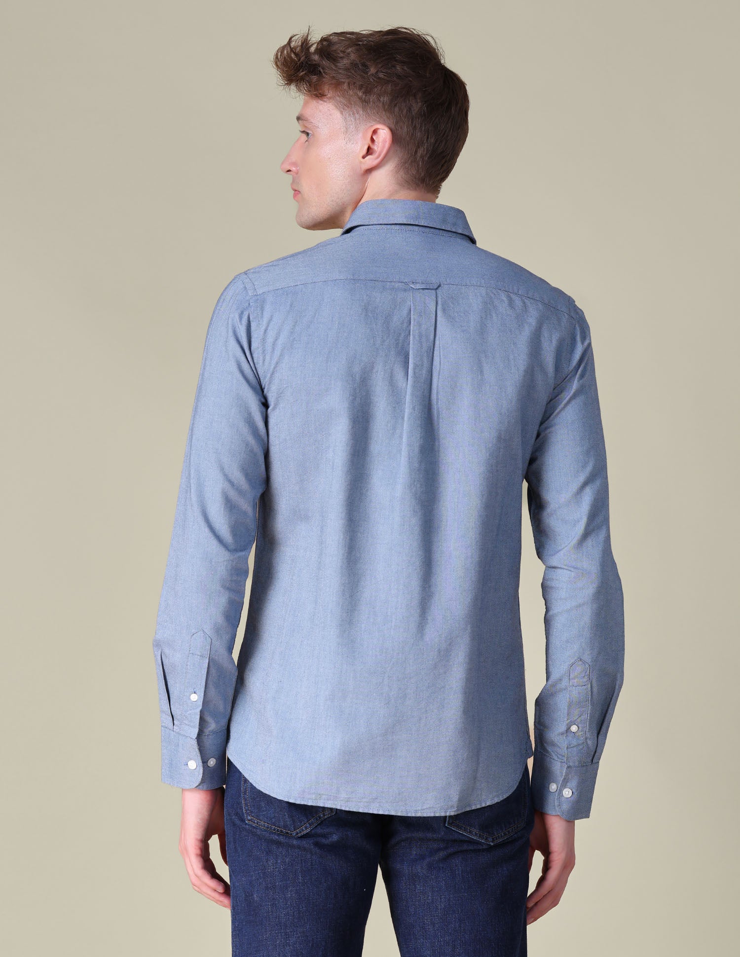 Oxford Horizontal Striped Shirt Ivory - U.S. POLO ASSN. | Large