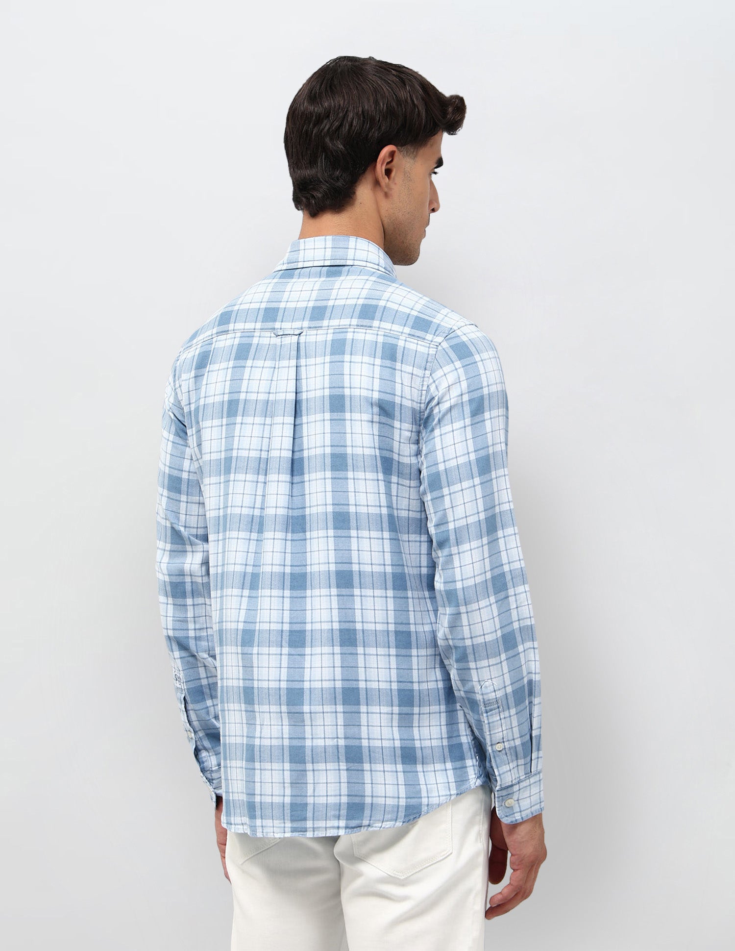 Slim Fit Twill Shirt Light Indigo - U.S. POLO ASSN. | Large