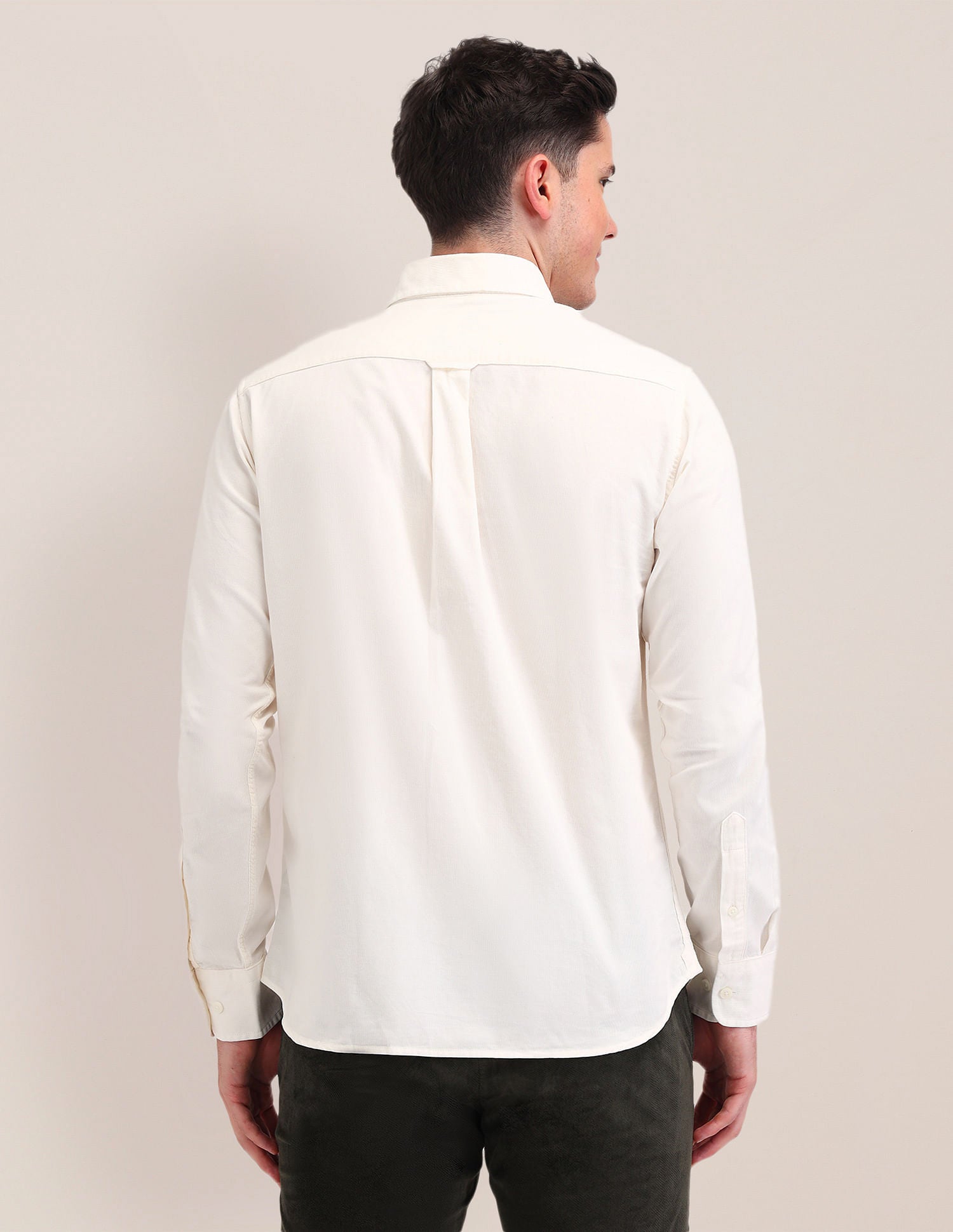 Tailored Fit Button Down Shirt White - U.S. Polo Assn. India | Large