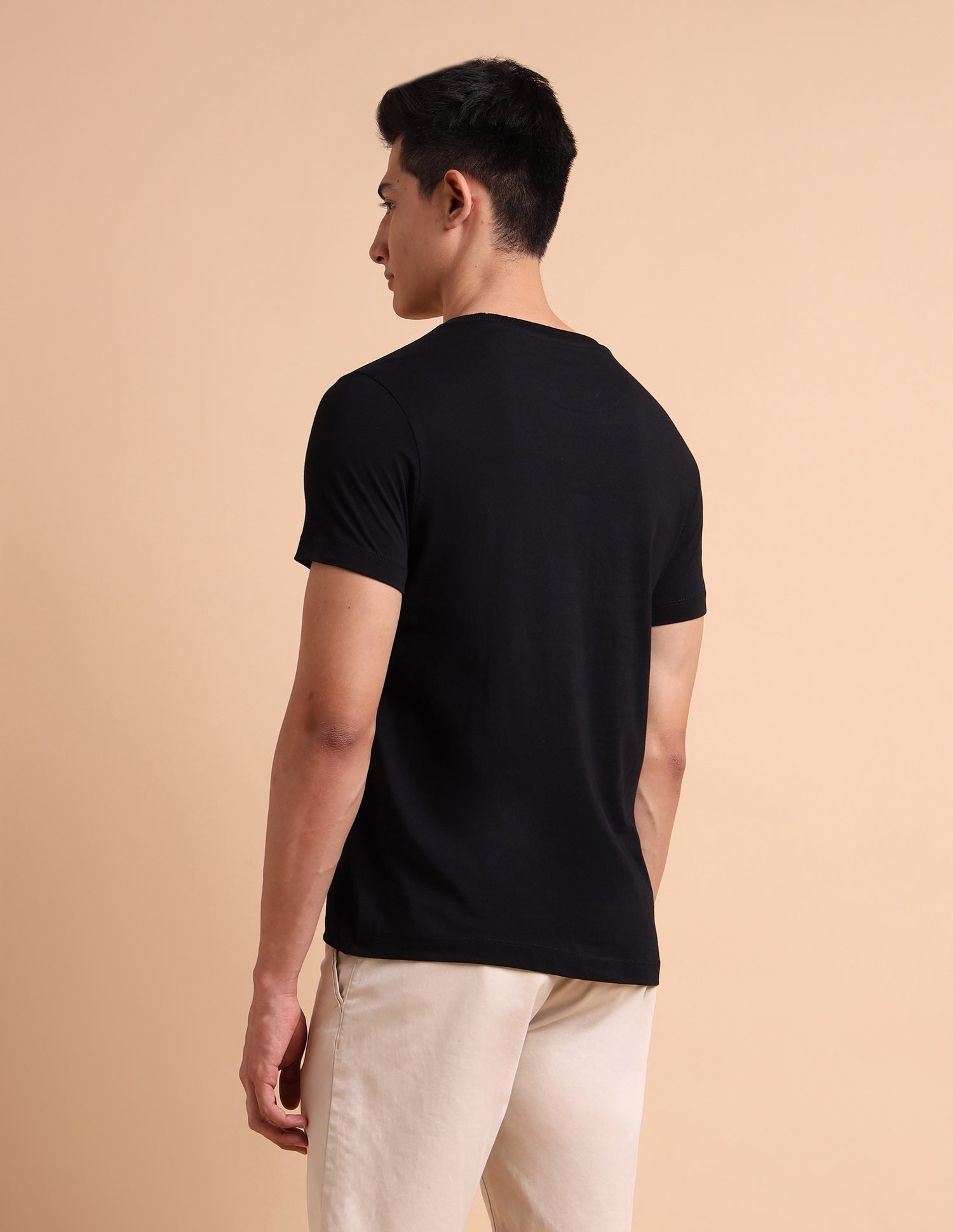 Pure Cotton Brand Printed T-Shirt Black - U.S. POLO ASSN. | Large