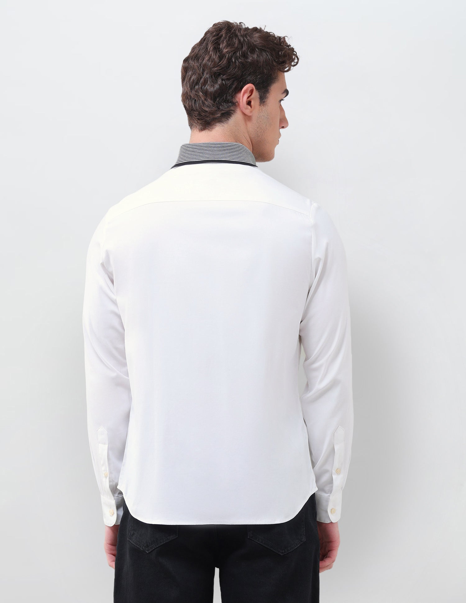 Dobby Weave Regular Fit Shirt White - U.S. Polo Assn. India | Large