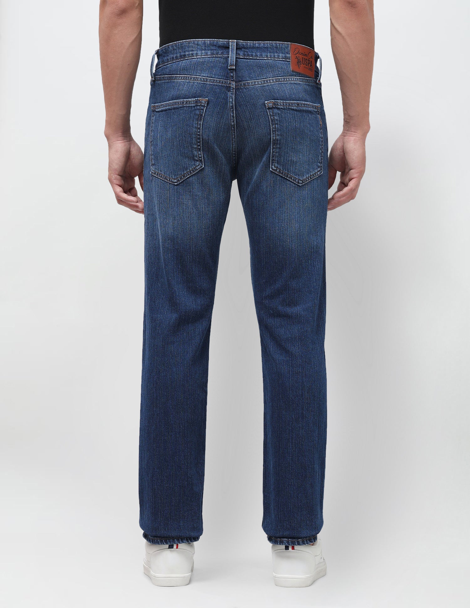 Harold Slim Straight Fit Blue Jeans Dark Blue - U.S. Polo Assn. India | Large
