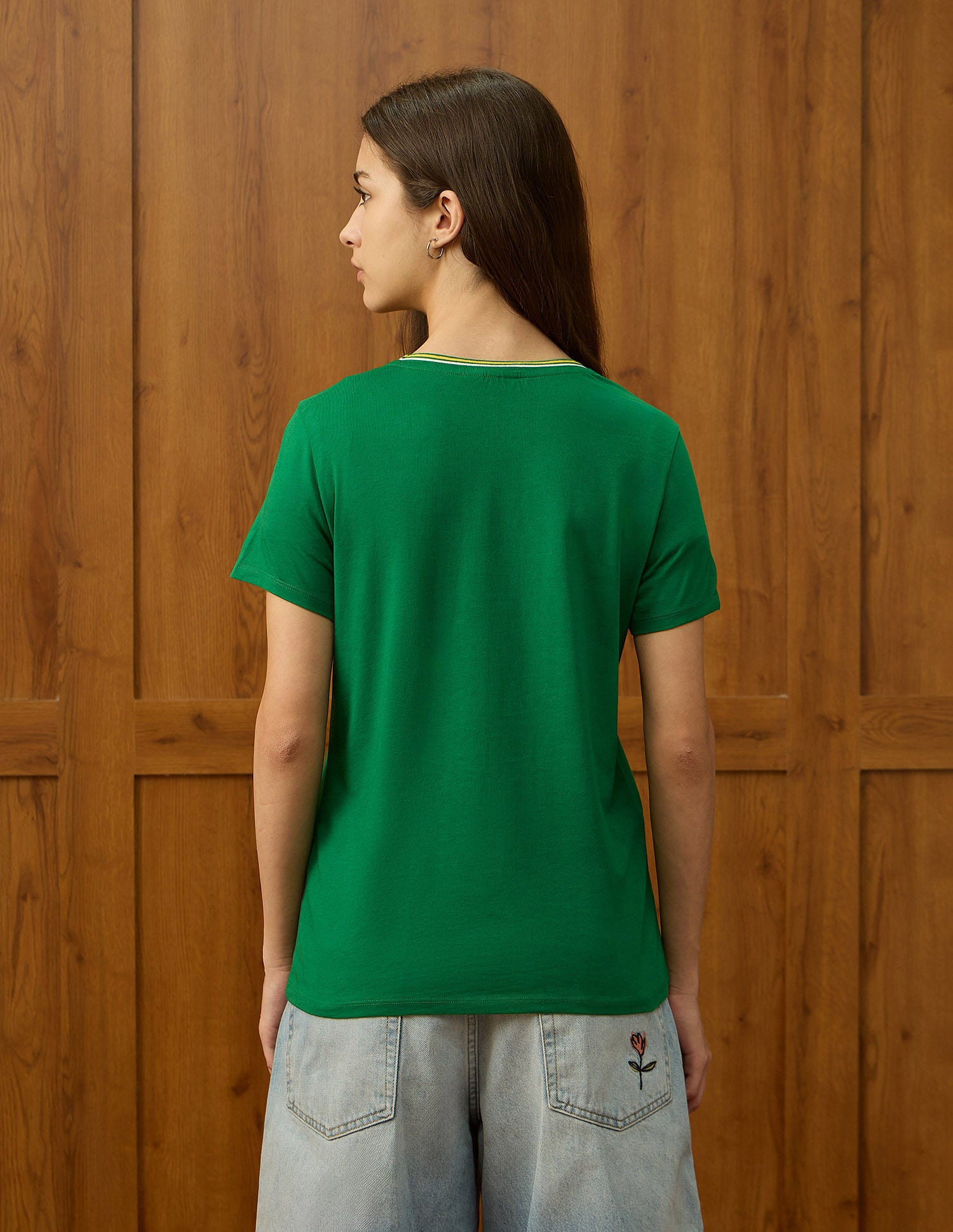 Regular Fit Brand Printed T-Shirt Green - U.S. POLO ASSN. | Large