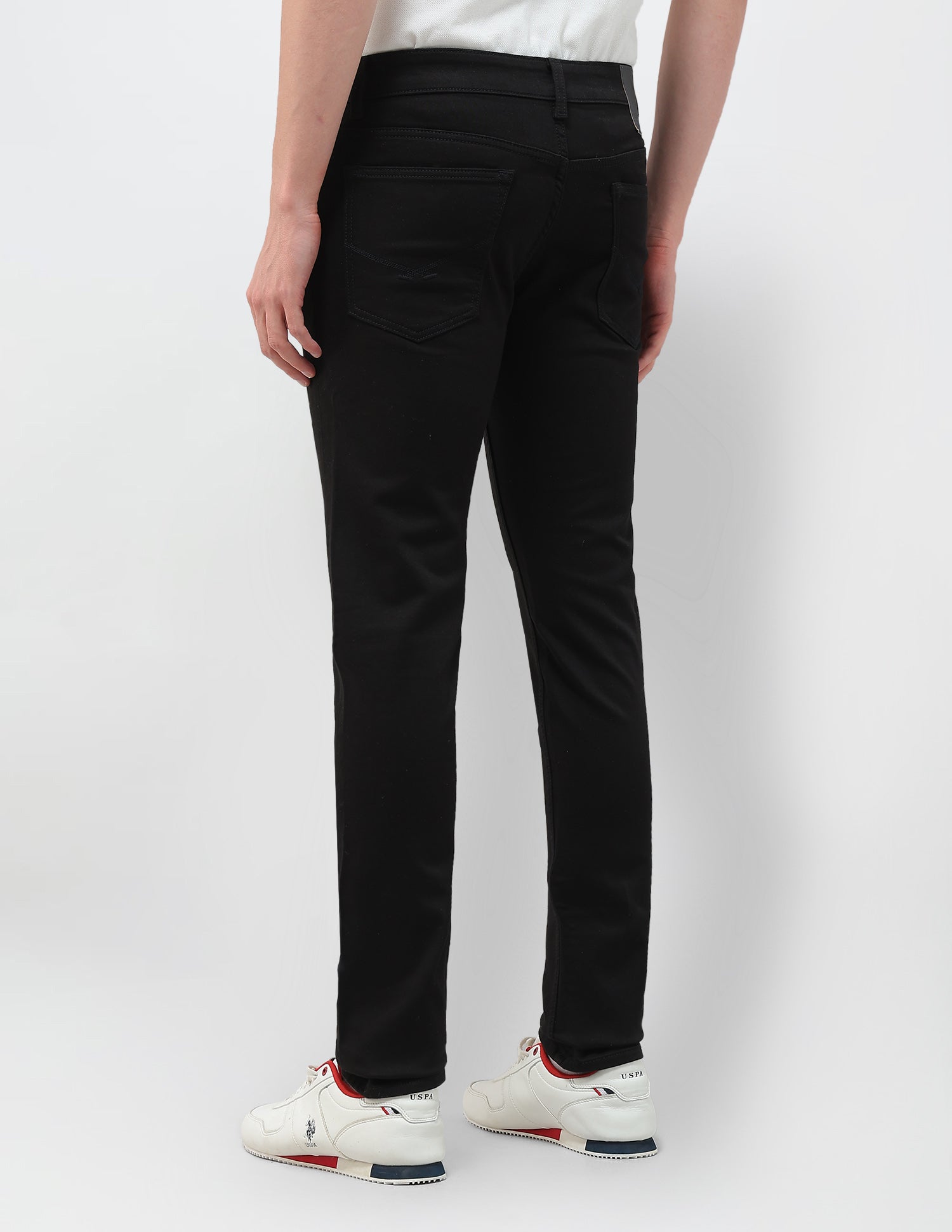 Regallo Skinny Fit Black Jeans Black - U.S. Polo Assn. India | Large