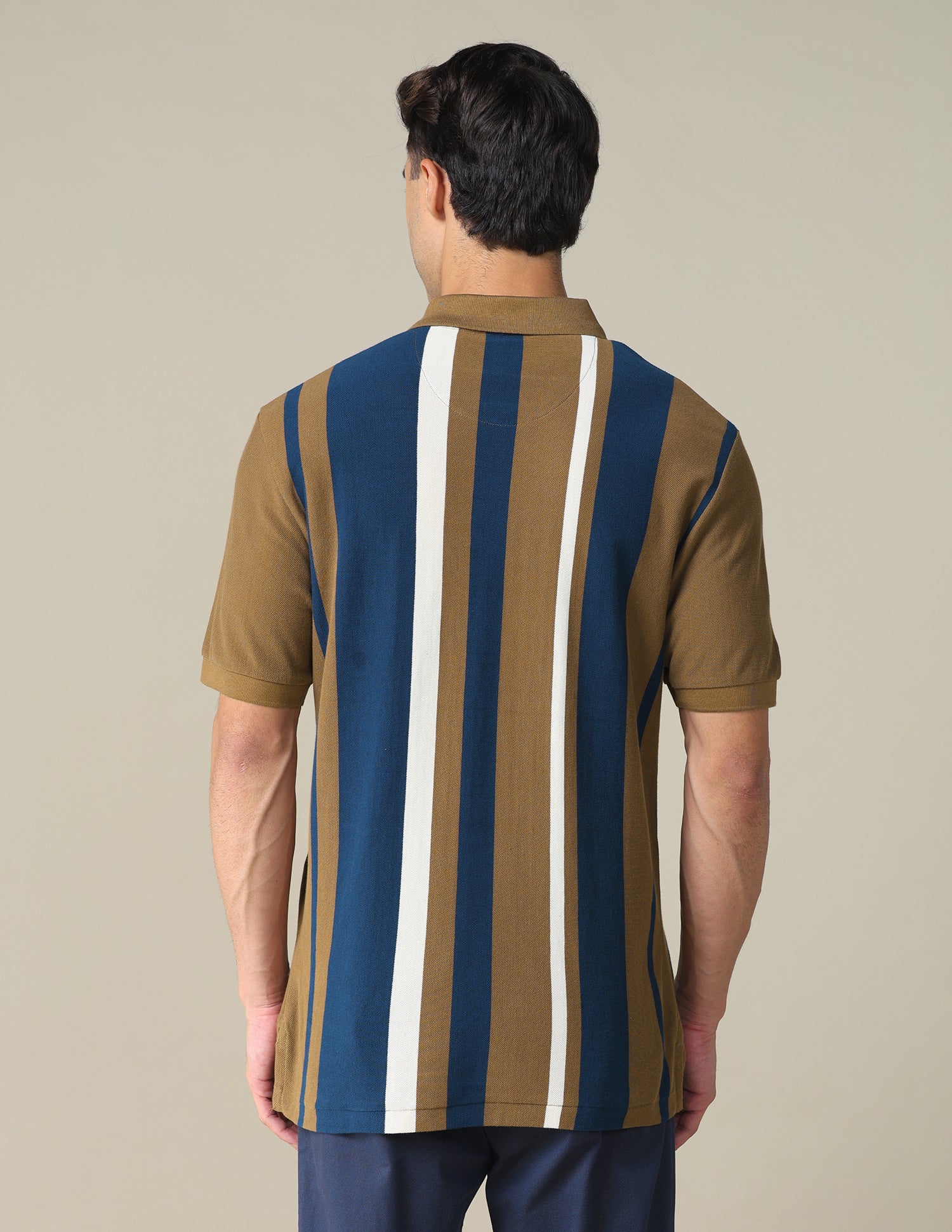 Vertical Striped Regular Fit Polo Shirt Blue - U.S. POLO ASSN. | Large