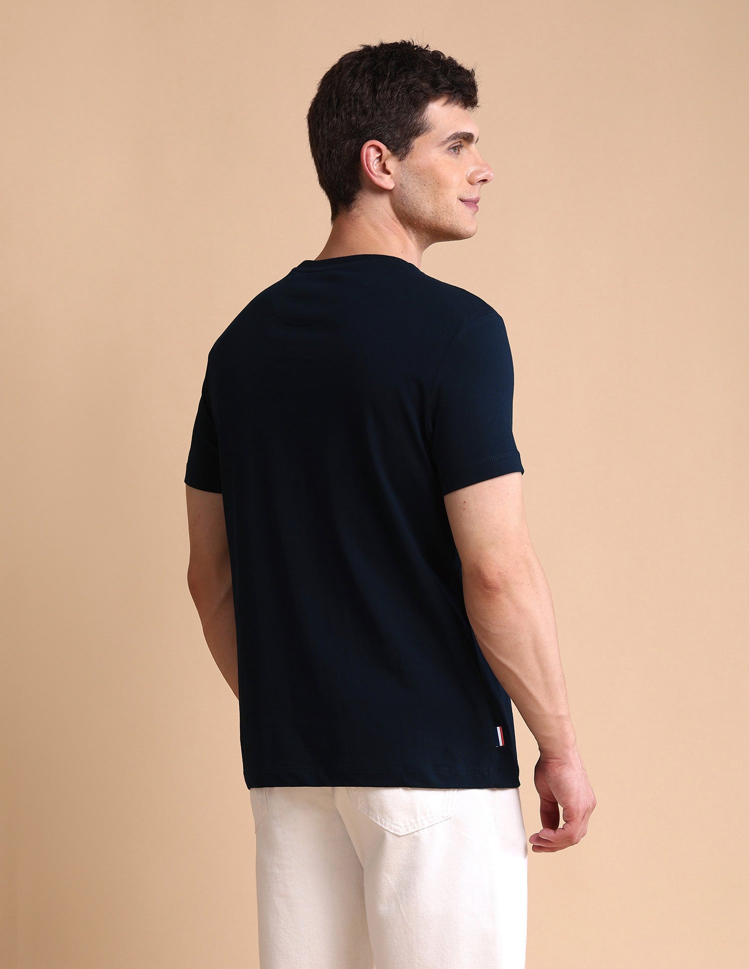 Brand Printed Muscle Fit T-Shirt Navy - U.S. POLO ASSN. | Large