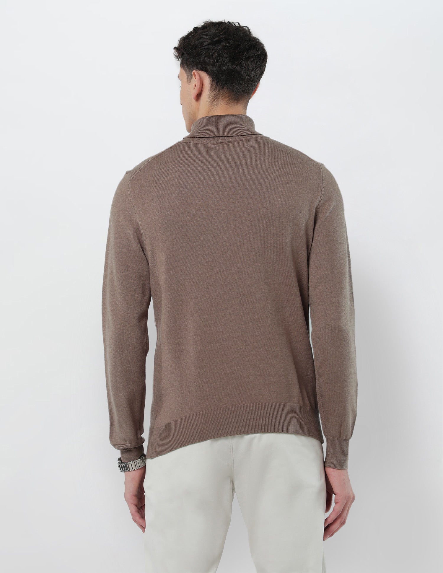 Turtleneck Regular Fit Sweater Light Brown - U.S. POLO ASSN. | Large