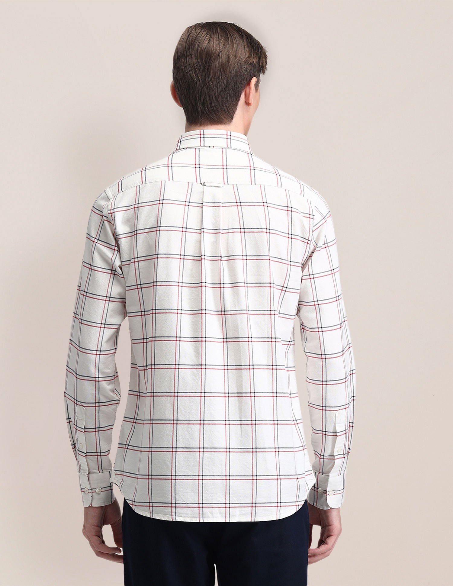 Plaid Check Oxford Shirt White - U.S. POLO ASSN. | Large