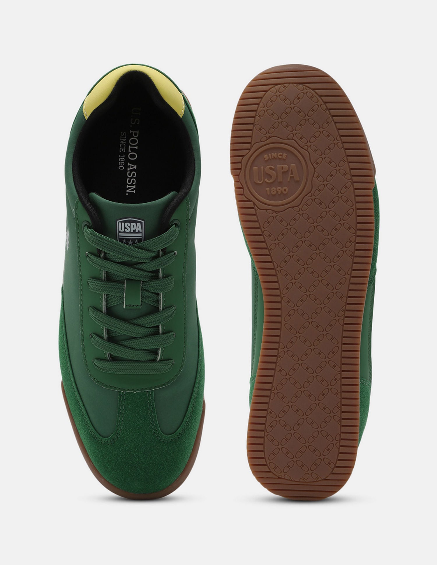 Men Round Toe Treviri Sneakers Green - U.S. POLO ASSN. | Large