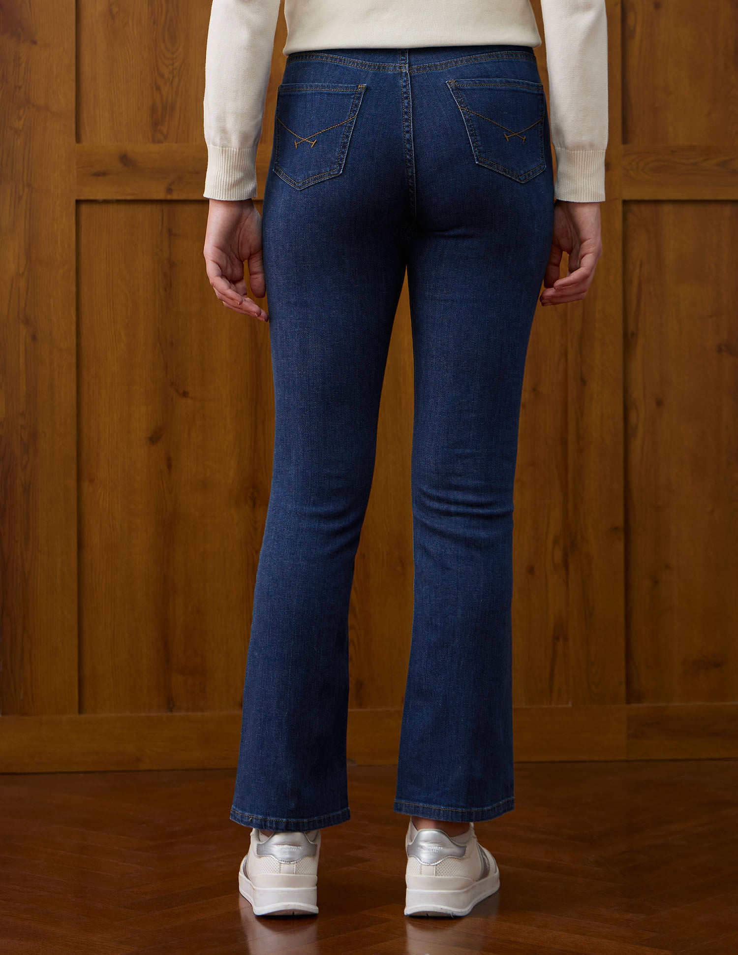 High Rise Skinny Bootcut Fit Jeans Blue - U.S. POLO ASSN. | Large