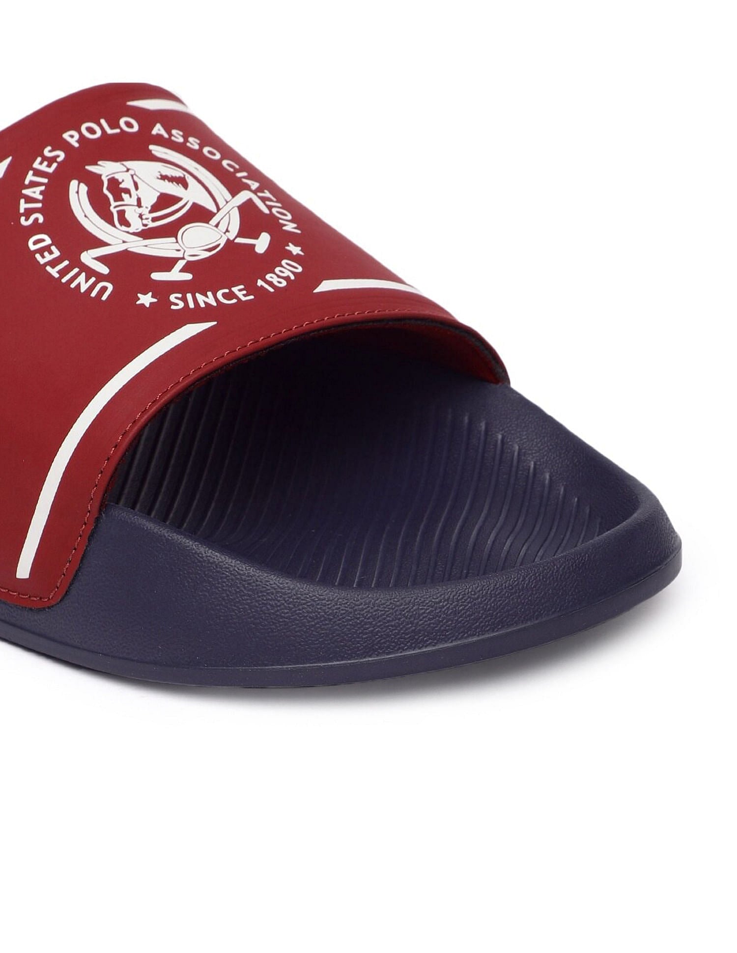 Men Zane 5.0 Open Toe Flat Sandals Red - U.S. Polo Assn. India | Large