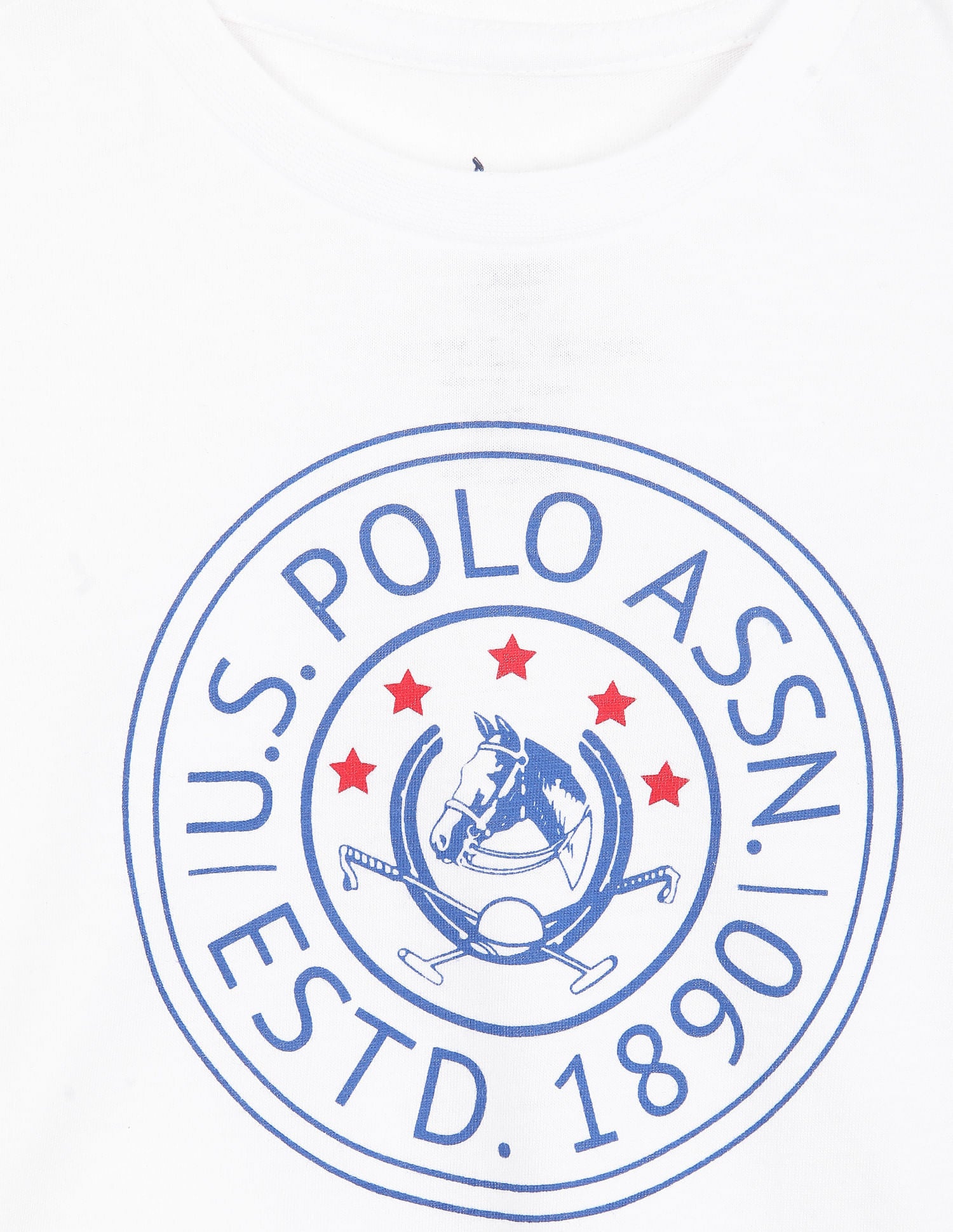 Cotton Printed T-Shirts - Pack Of 2 White and Navy - U.S. POLO ASSN. | Large