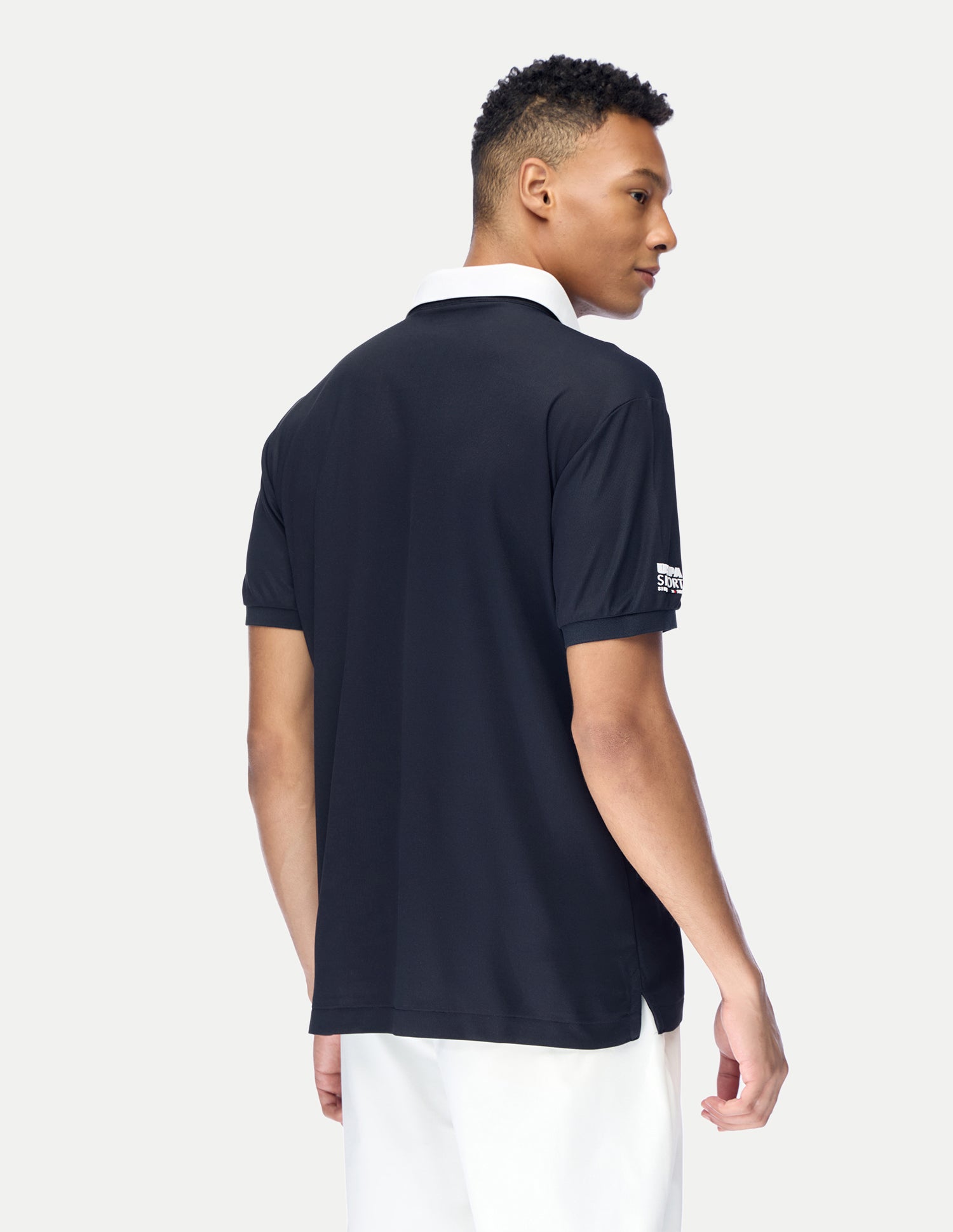 Solid Regular Fit Active Polo Shirt Navy - U.S. Polo Assn. India | Large