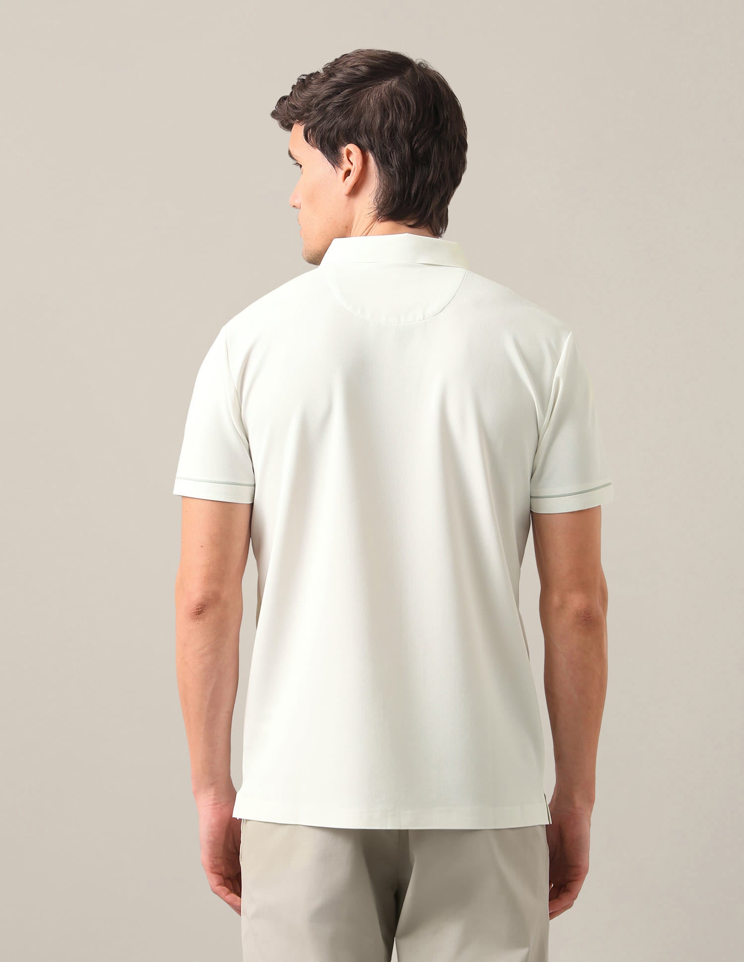Solid Slim Fit Polo Shirt White - U.S. Polo Assn. India | Large