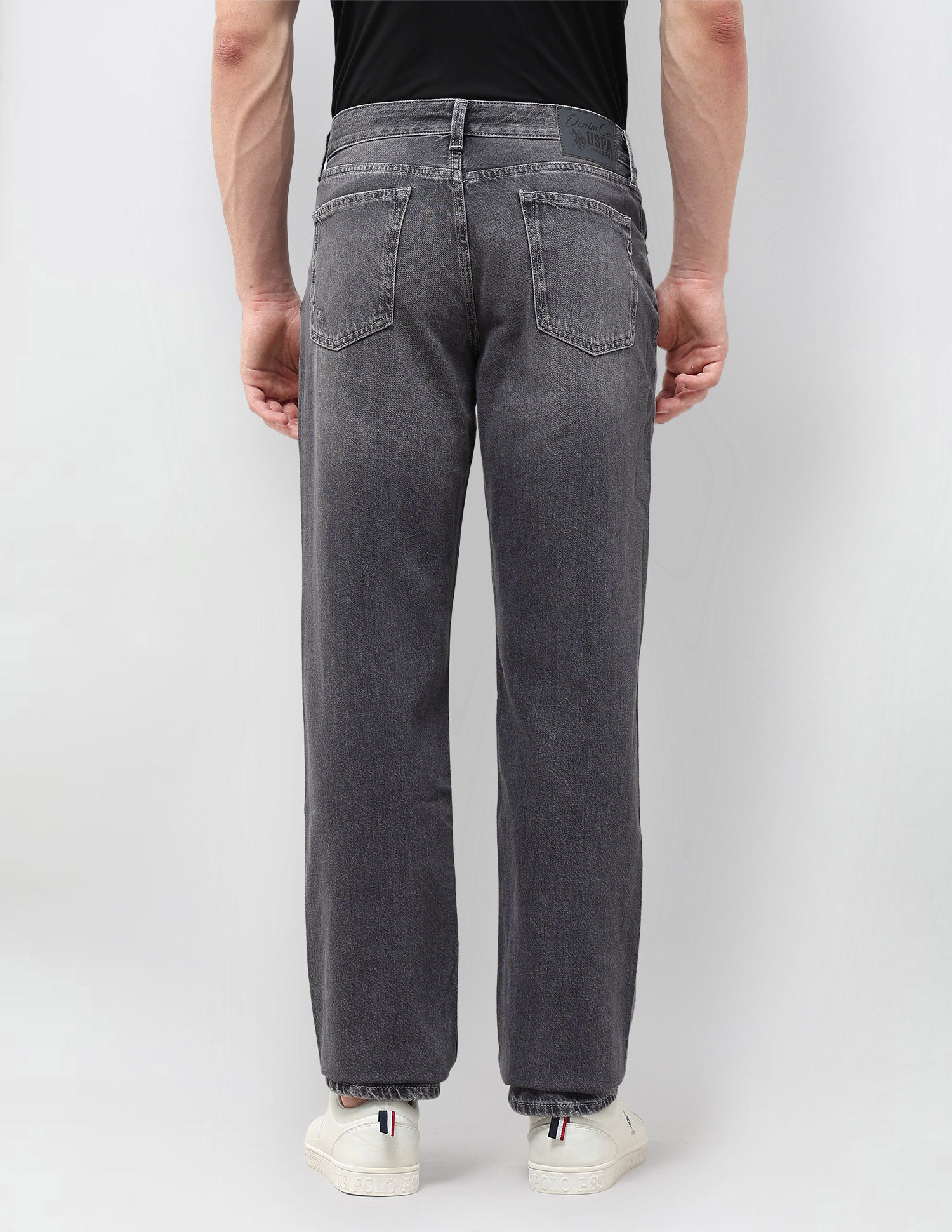 Shawn Relaxed Fit Grey Jeans Dark Grey - U.S. POLO ASSN. | Large