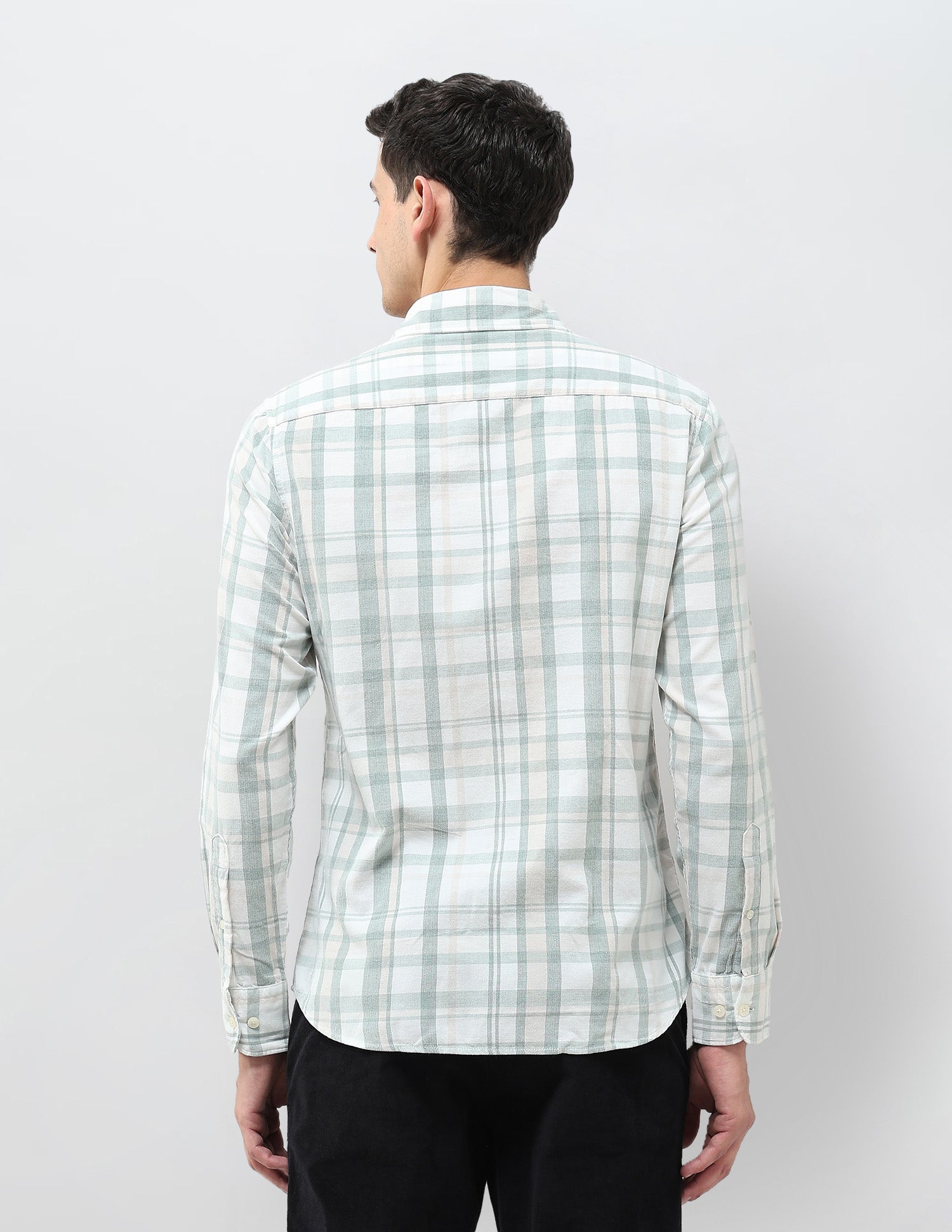 Tartan Checked Tailored Fit Shirt Sage - U.S. POLO ASSN. | Large