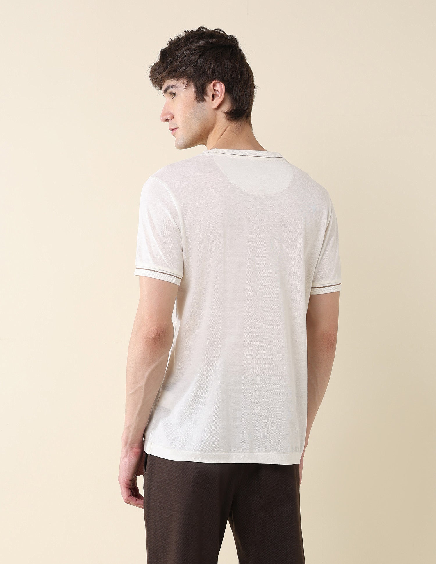 Solid Slim Fit Classic T-Shirt White - U.S. Polo Assn. India | Large