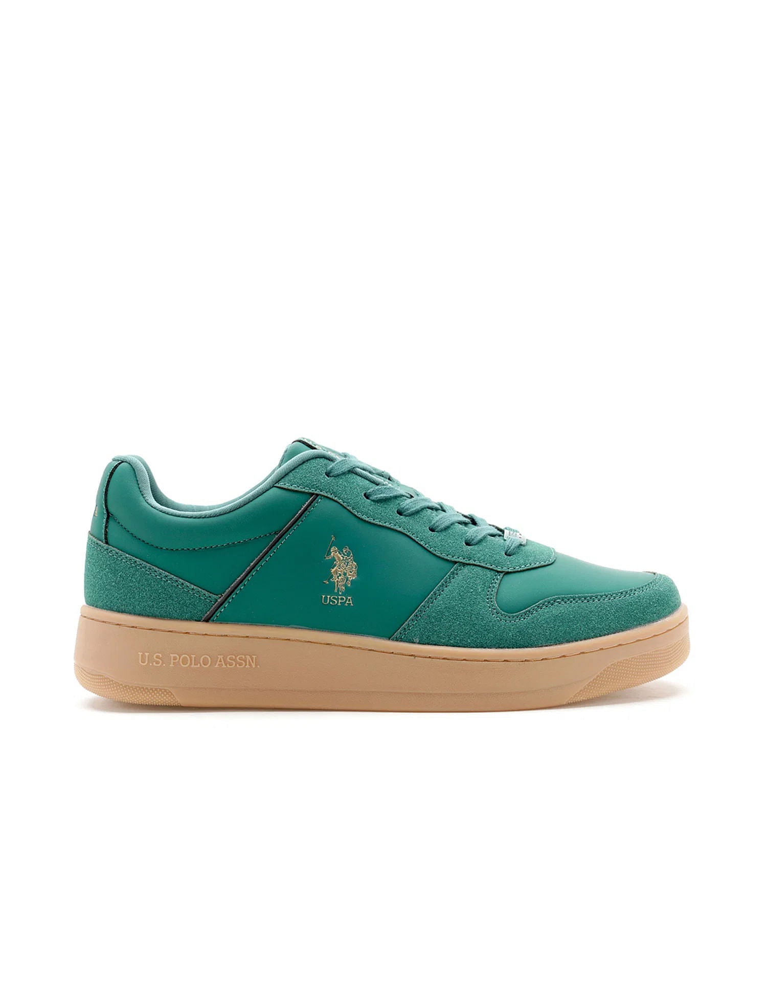 Men Jaxon 2.0 Dk. Green Retro Court Sneakers Green - U.S. POLO ASSN. | Large