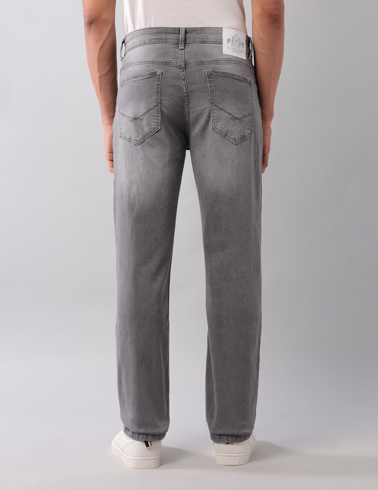 Shawn Relaxed Fit Grey Jeans Grey - U.S. Polo Assn. India | Large