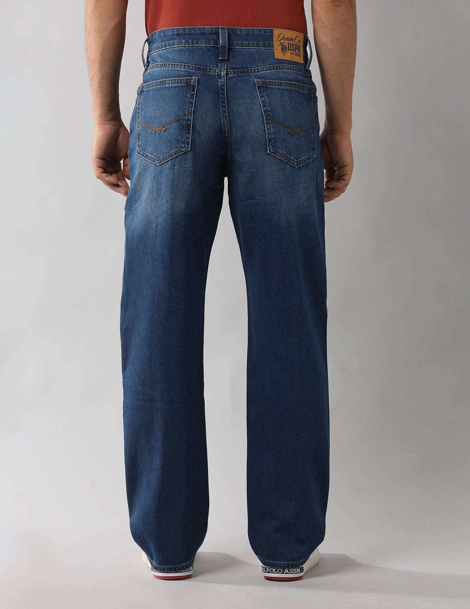 Shawn Relaxed Fit Vintage Jeans Blue - U.S. Polo Assn. India | Large
