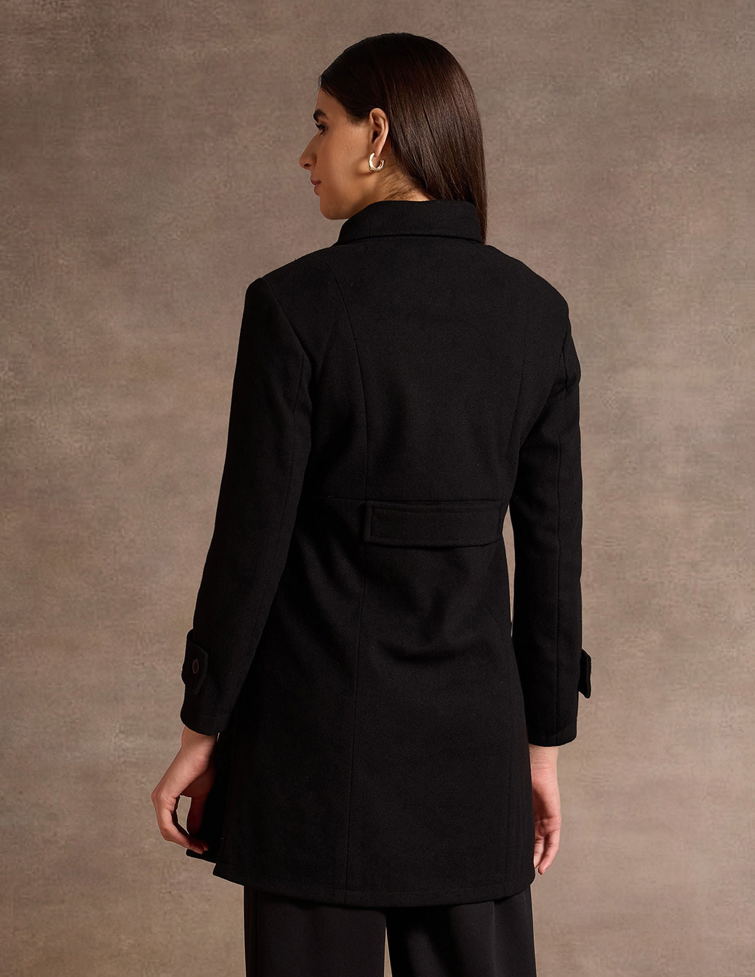 Double Breasted Felt Jacket Black - U.S. POLO ASSN. | Large