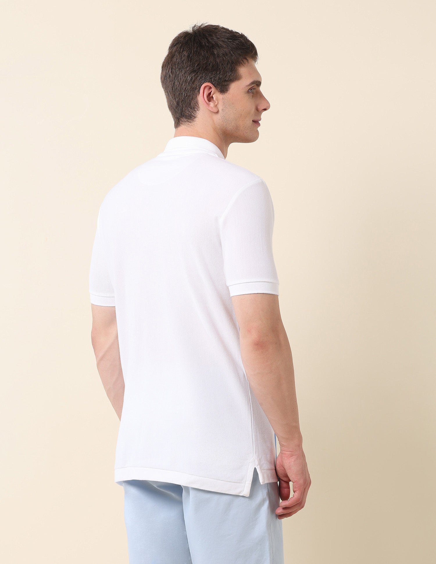 Vertical Striped Summer Splash Polo Shirt White - U.S. Polo Assn. India | Large