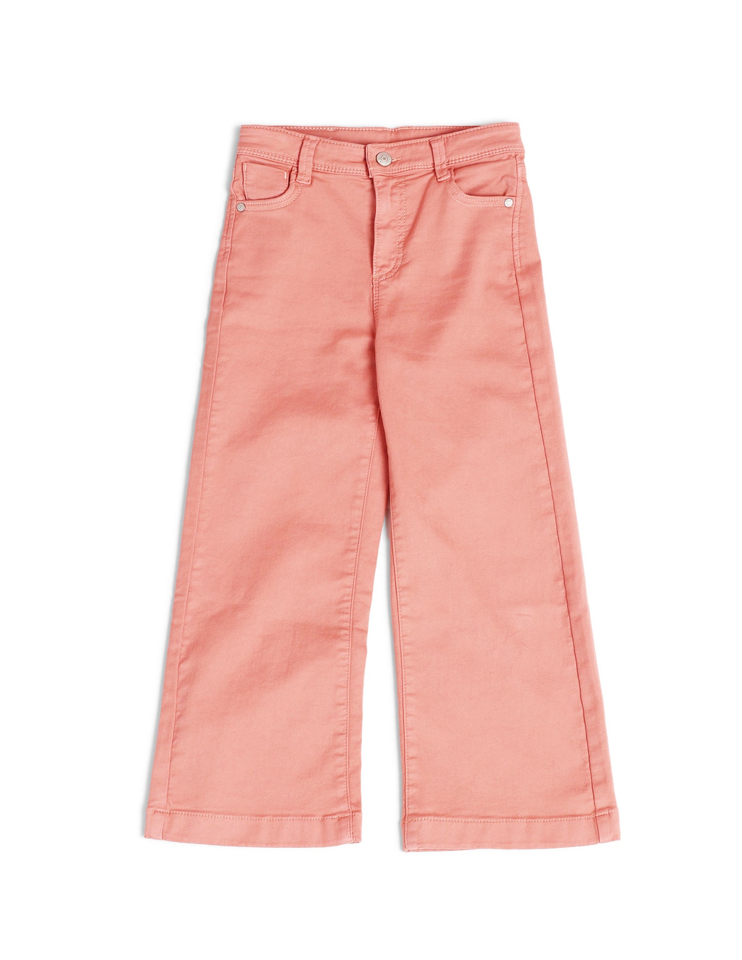 Girls Mid Rise Flared Fit Jeans Light Pink - U.S. POLO ASSN. | Large