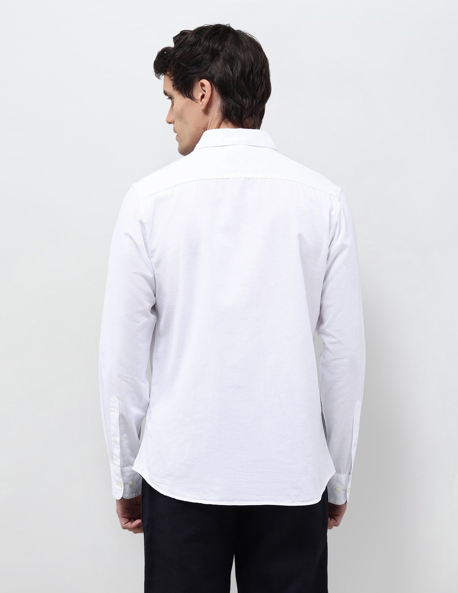 Solid Tailored Fit Shirt White - U.S. Polo Assn. India | Large
