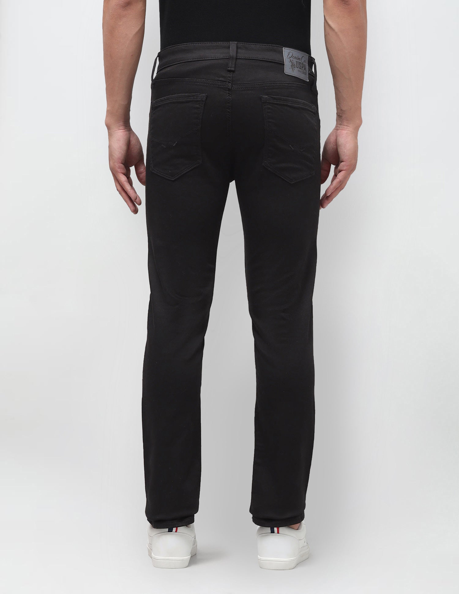 Regallo Skinny Fit Black Jeans Black - U.S. Polo Assn. India | Large