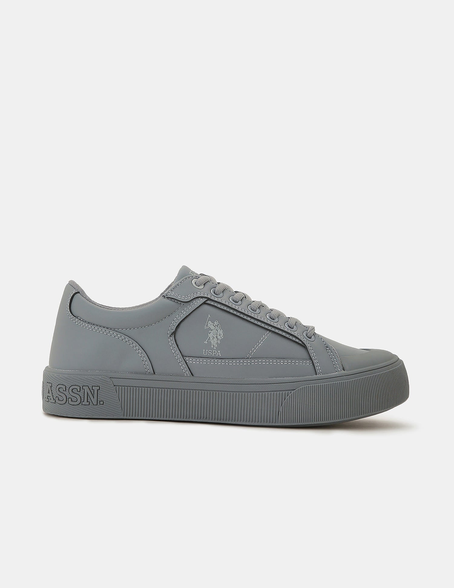 Men Ruben 2.0 Round Toe Sneakers Grey - U.S. Polo Assn. India | Large