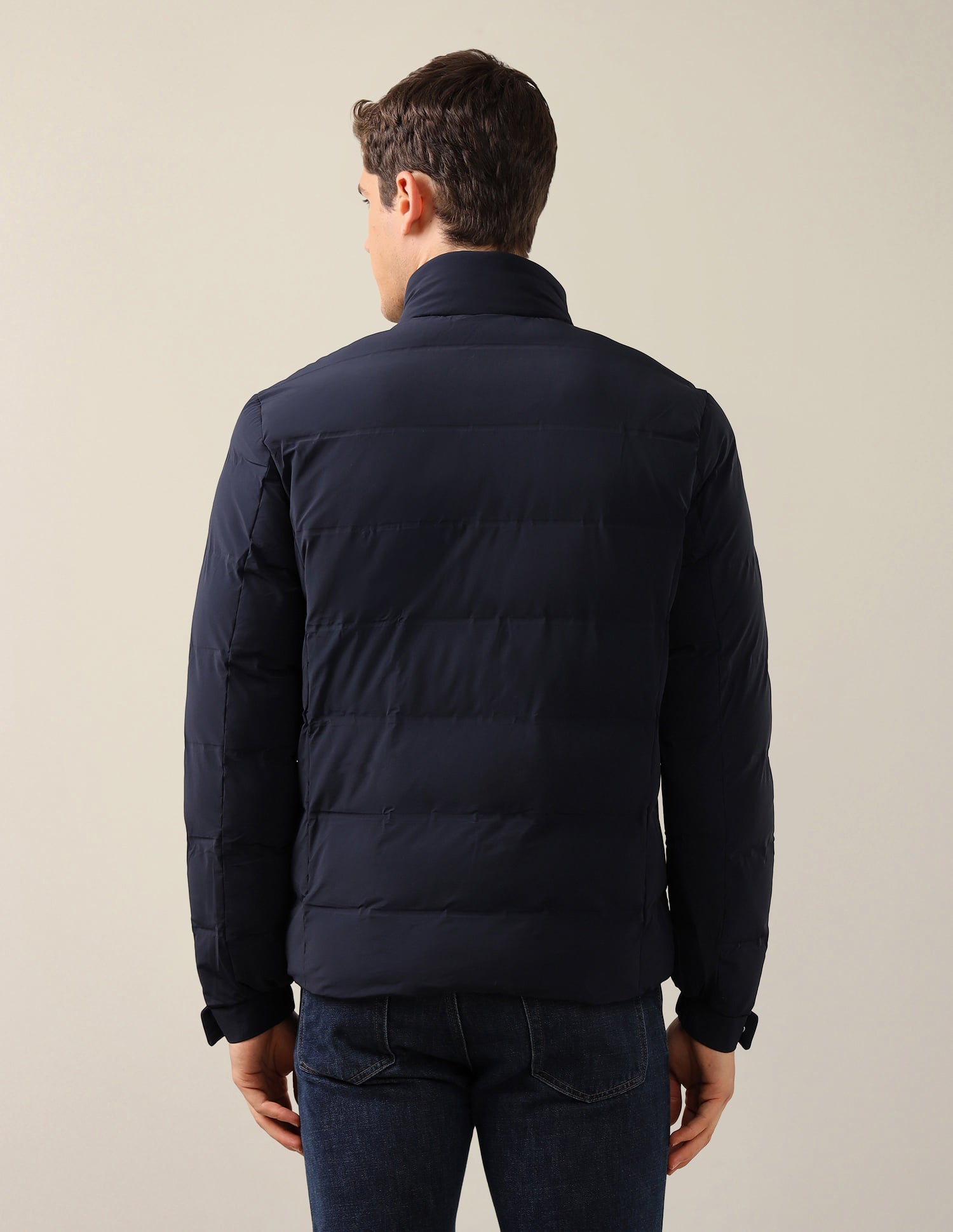 High Neck Regular Fit Smart Heat Jacket Navy - U.S. Polo Assn. India | Large