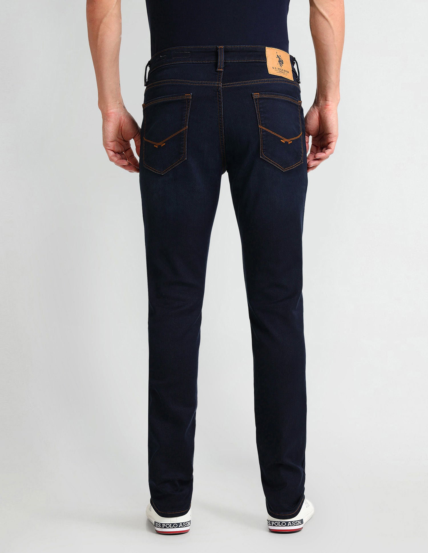 Slim Tapered Fit Blue Jeans Dark-Blue - U.S. POLO ASSN. | Large