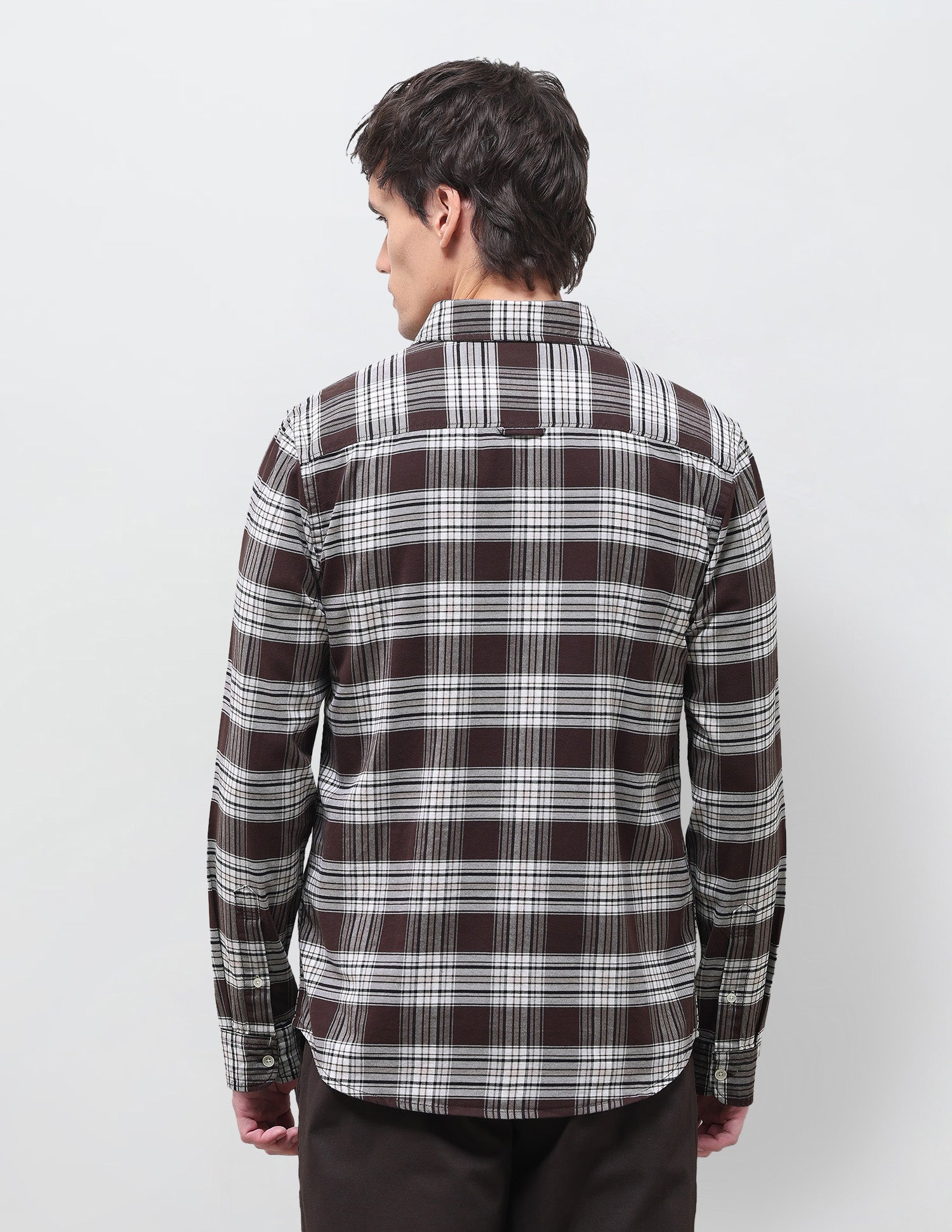 Twill Tartan Checked Shirt Brown - U.S. Polo Assn. India | Large