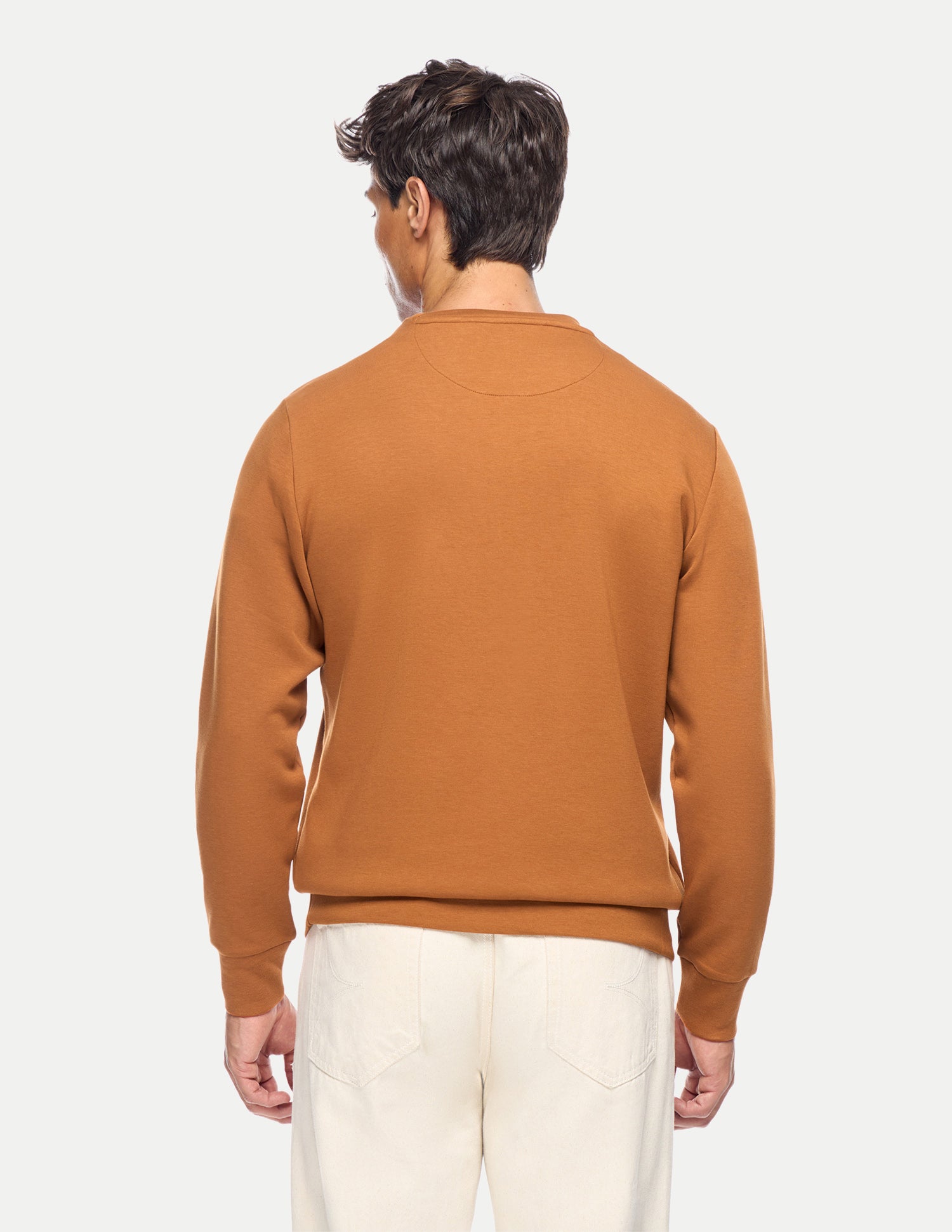 Brand Embroidered Slim Fit Sweatshirt Orange - U.S. Polo Assn. India | Large