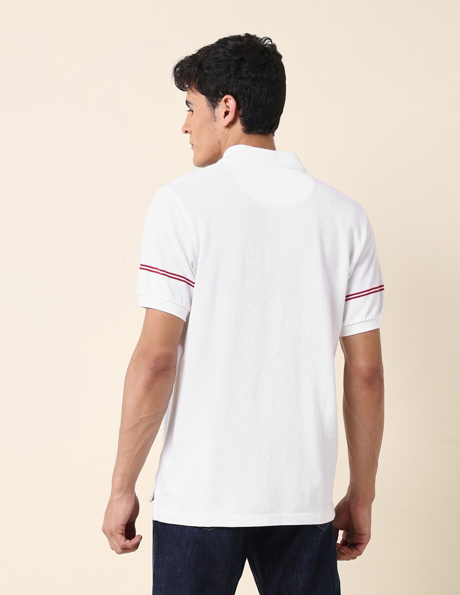 Horizontal Striped Classic Polo Shirt White - U.S. POLO ASSN. | Large