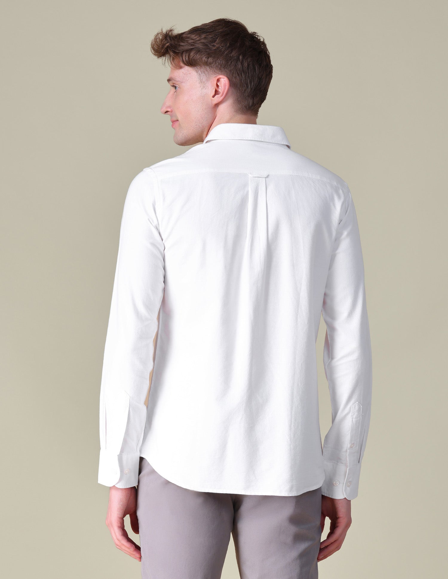 Oxford Horizontal Striped Shirt White - U.S. POLO ASSN. | Large